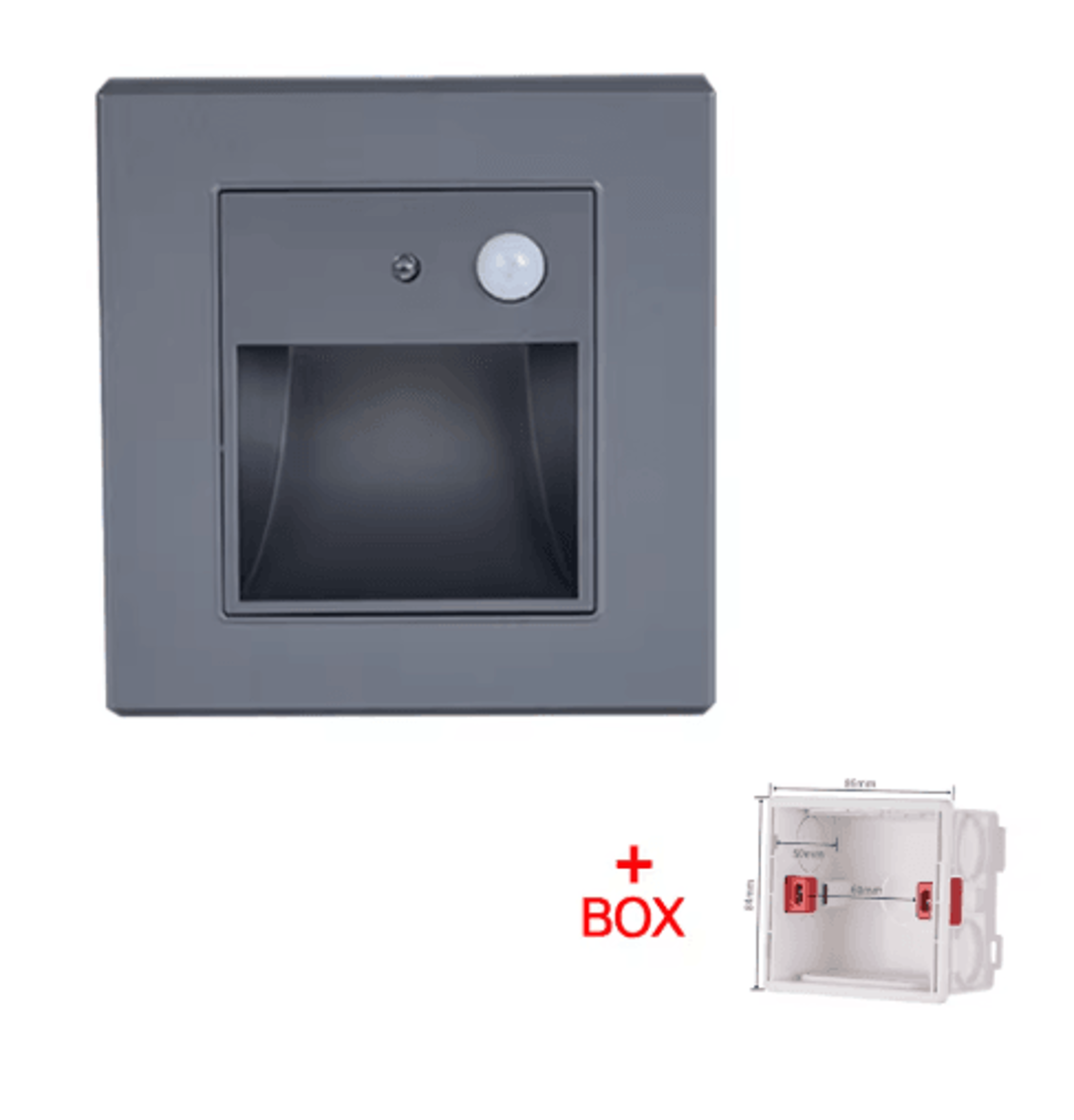 LED Motion Sensor Stair Light  Recessed Wall Night Lamp For Indoor Lighting 2