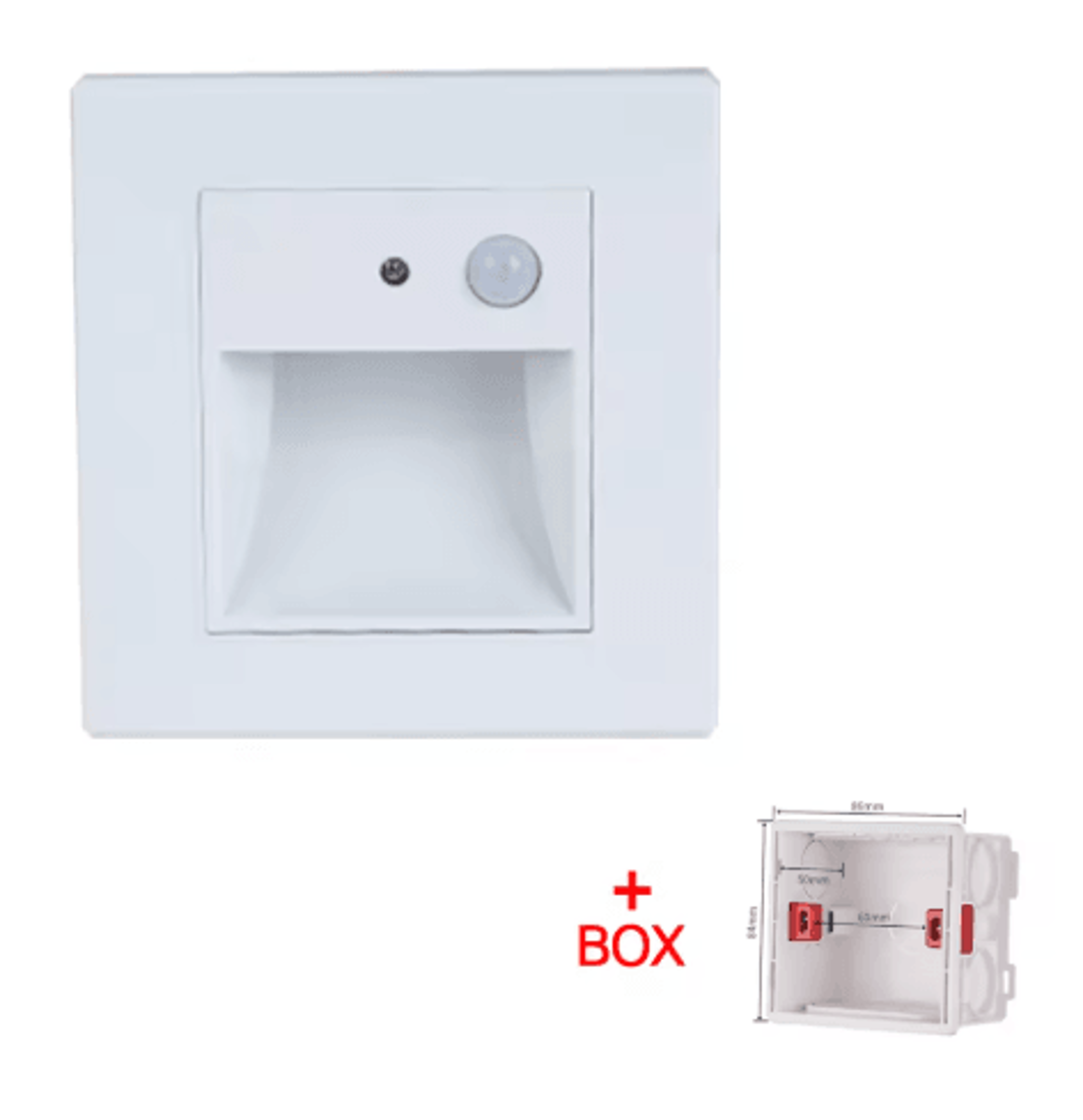 LED Motion Sensor Stair Light  Recessed Wall Night Lamp For Indoor Lighting 6