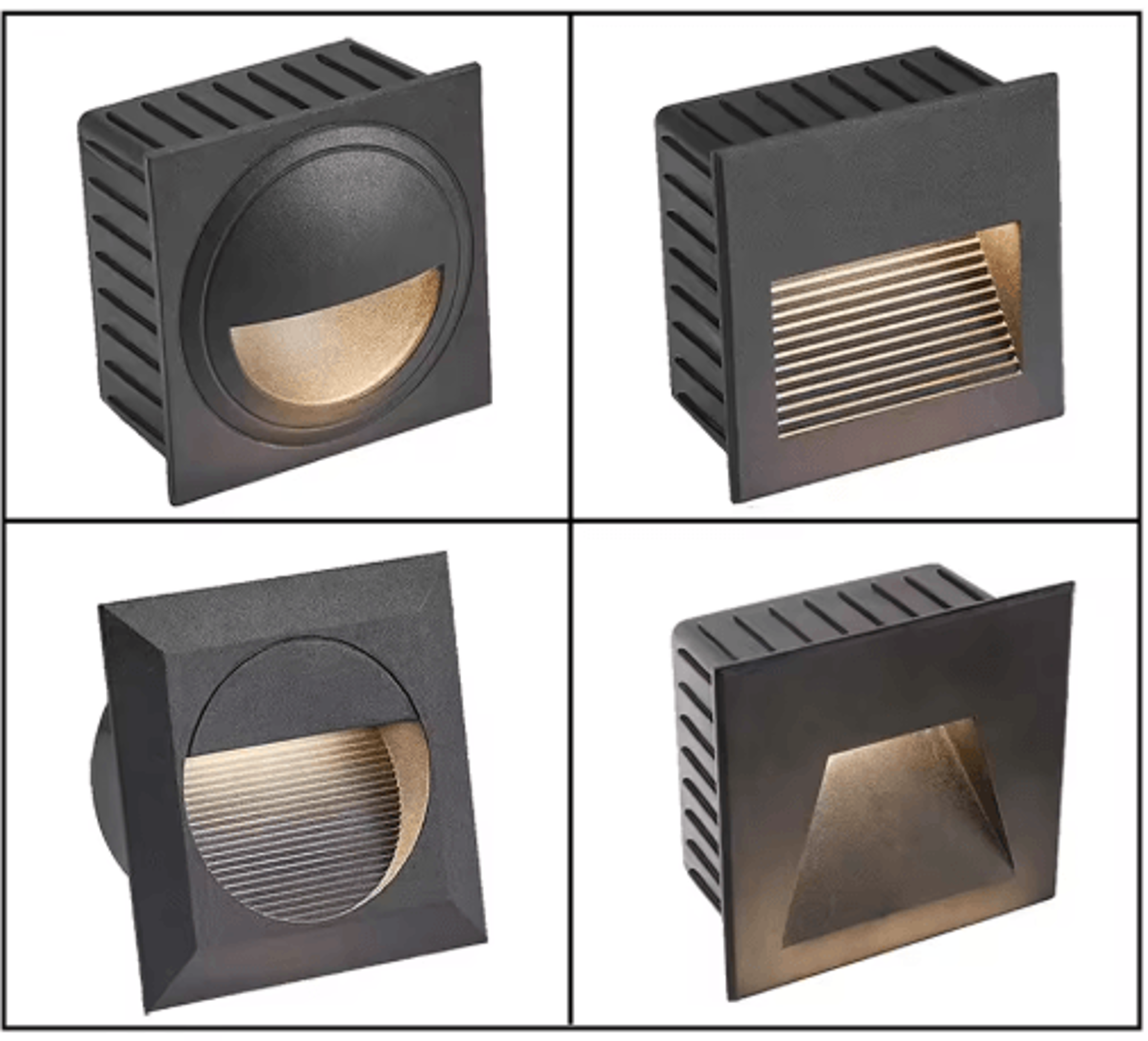 Waterproof Recessed Outdoor Wall Light  Square LED Sconce 12V220V 0