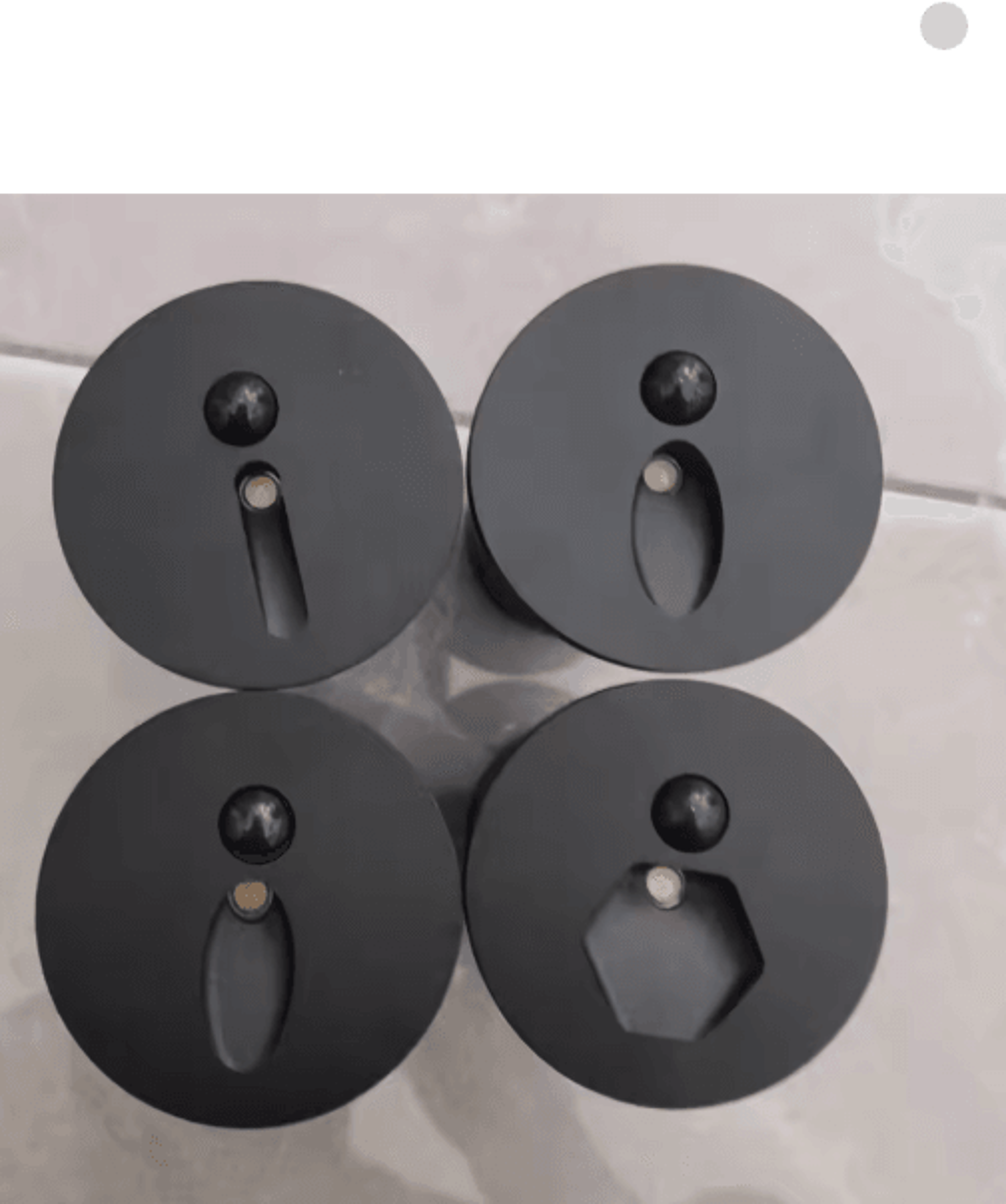 IP65 LED Motion Sensor Stair Light 45mm Round Recessed Wall Lamp 13