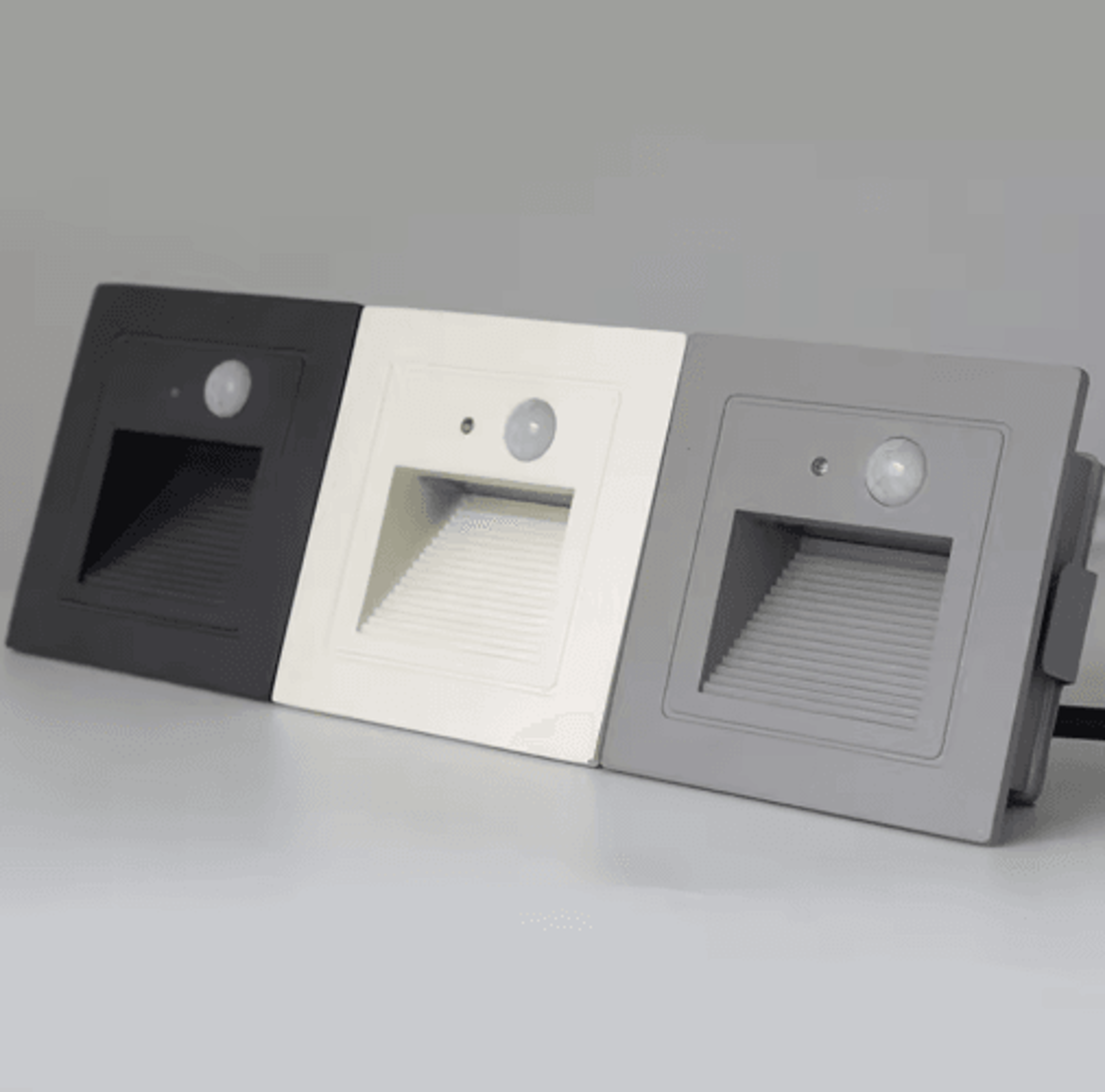 Waterproof LED Motion Sensor Step Light  Recessed Outdoor Wall Lamp 0