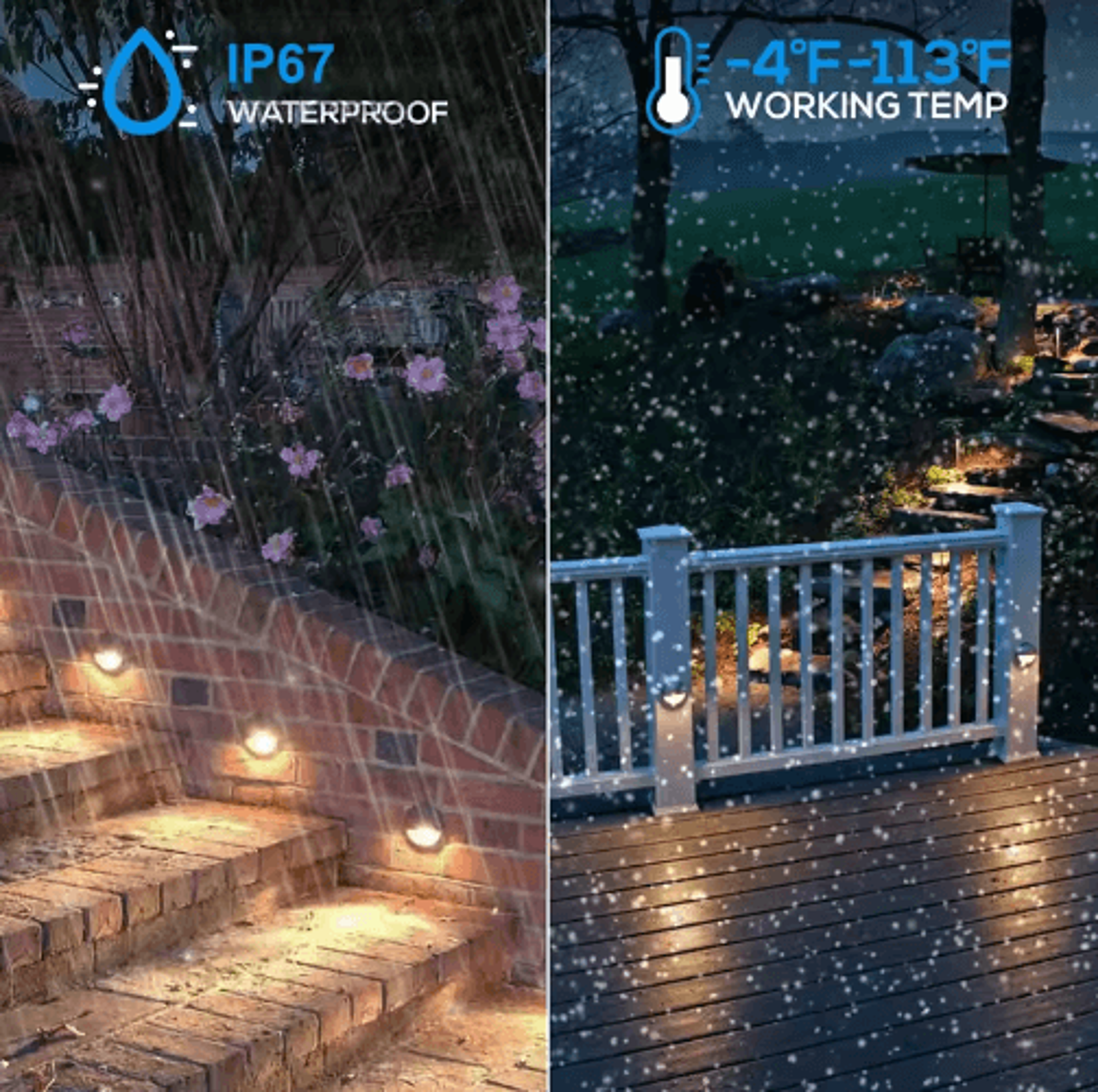 Waterproof Outdoor LED Stair Light  Large Wall Sconce 12V24V110V220V 9
