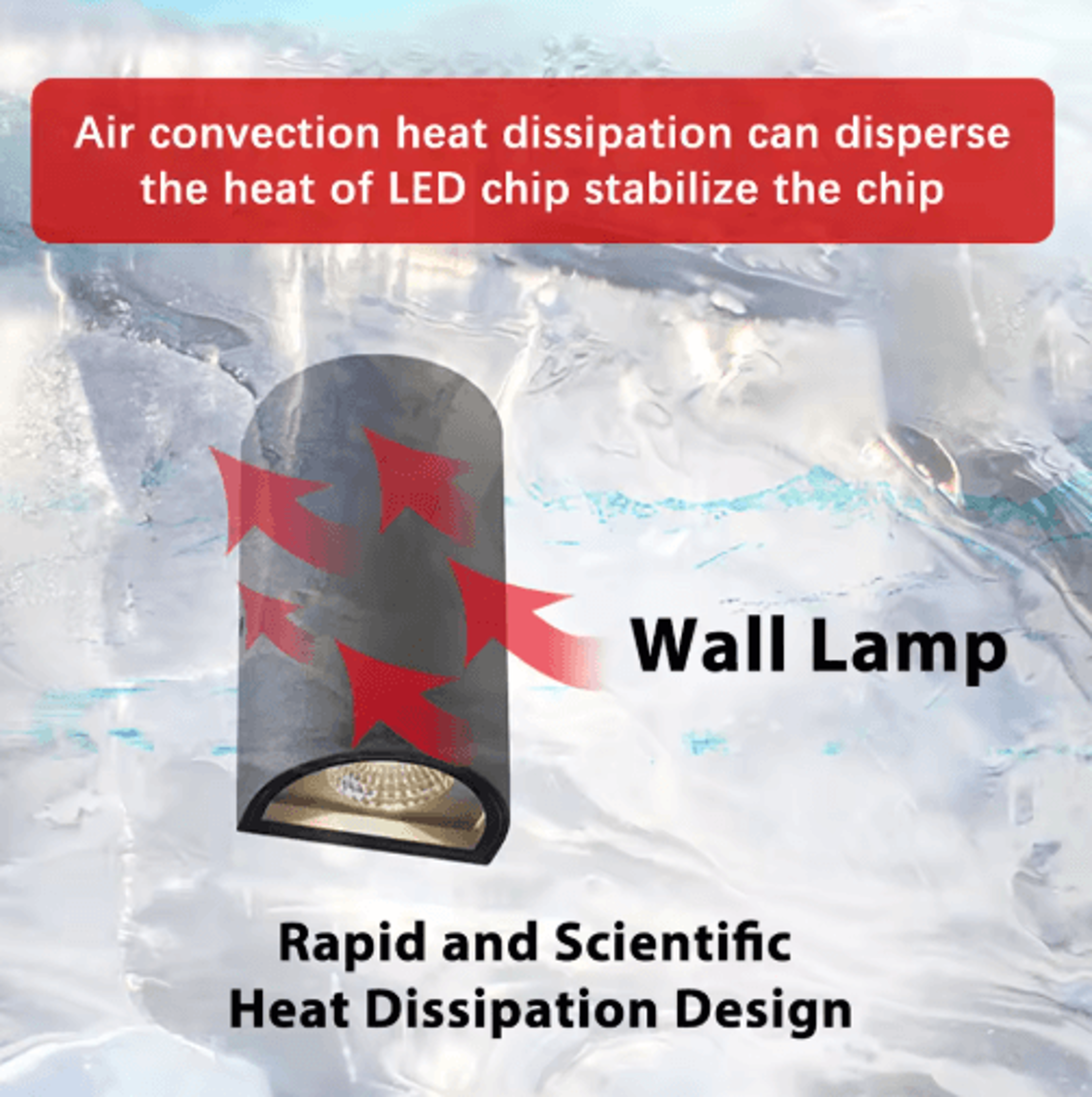IP65 Waterproof Outdoor Wall Light  6W10W Up Down LED Sconce 6