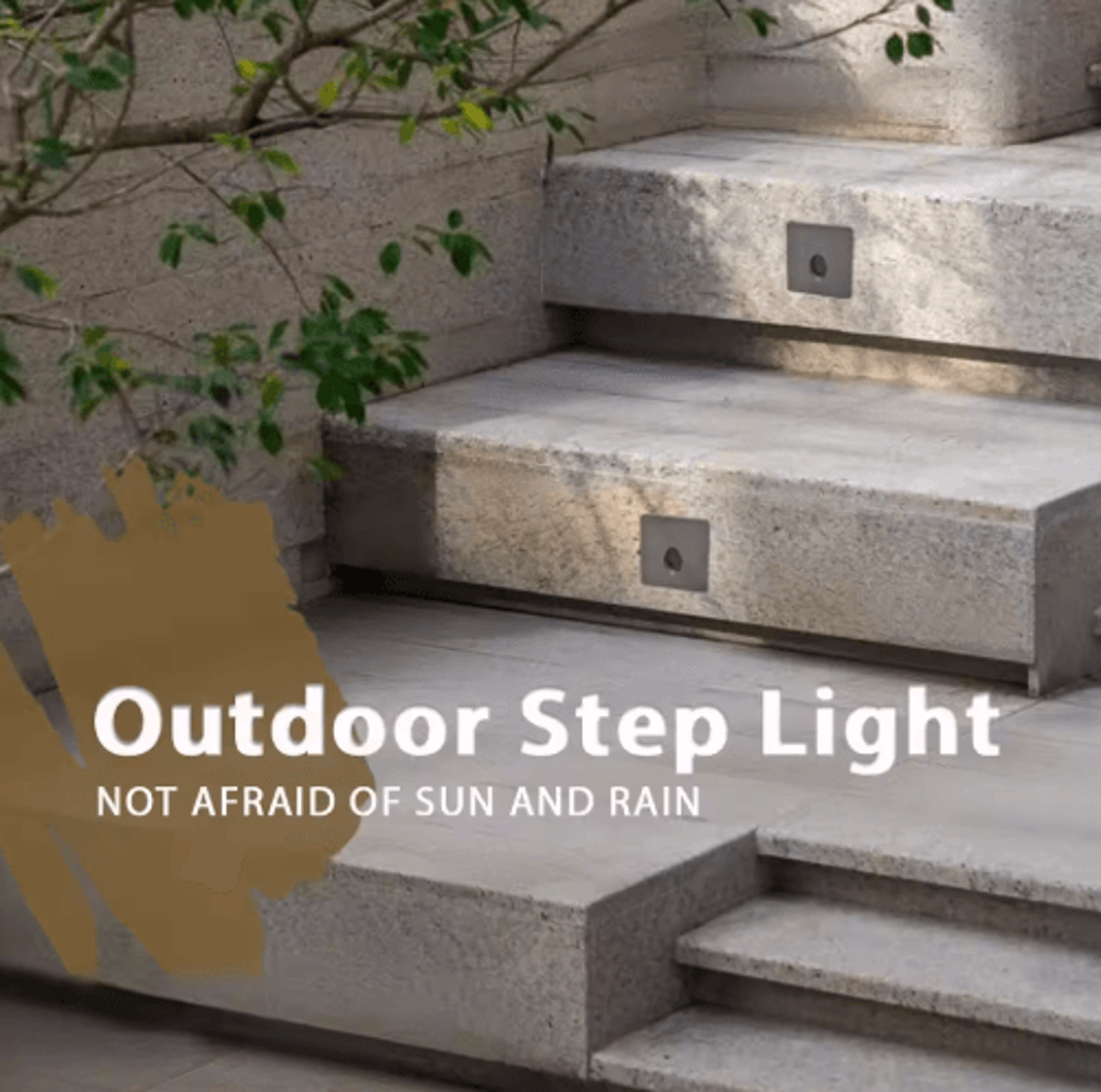 IP65 Waterproof LED Recessed Step Light  220V Outdoor Stair Wall Lamp 7