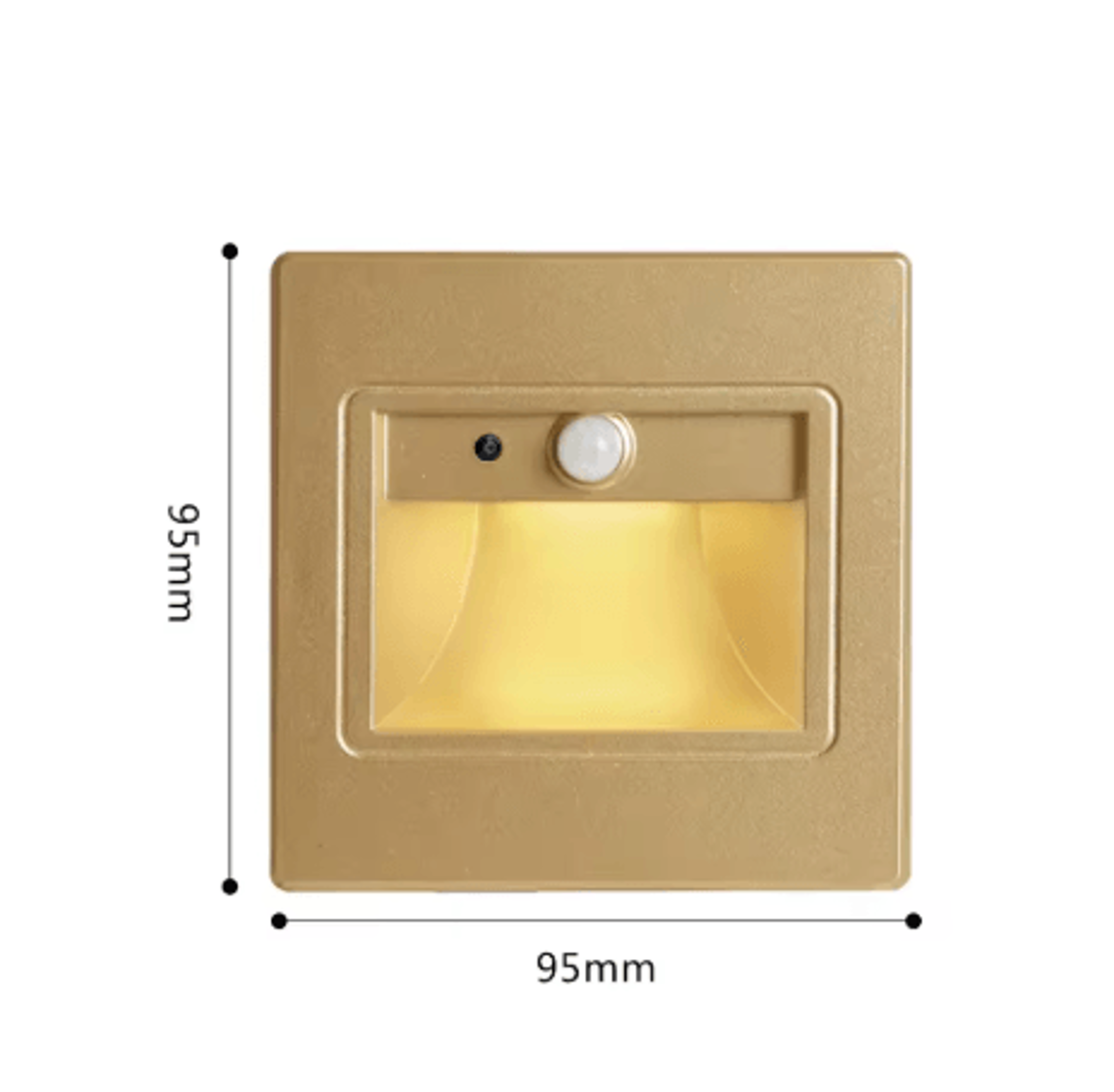 LED PIR Motion Sensor Stair Light  Recessed Smart Indoor Wall Lamp 16