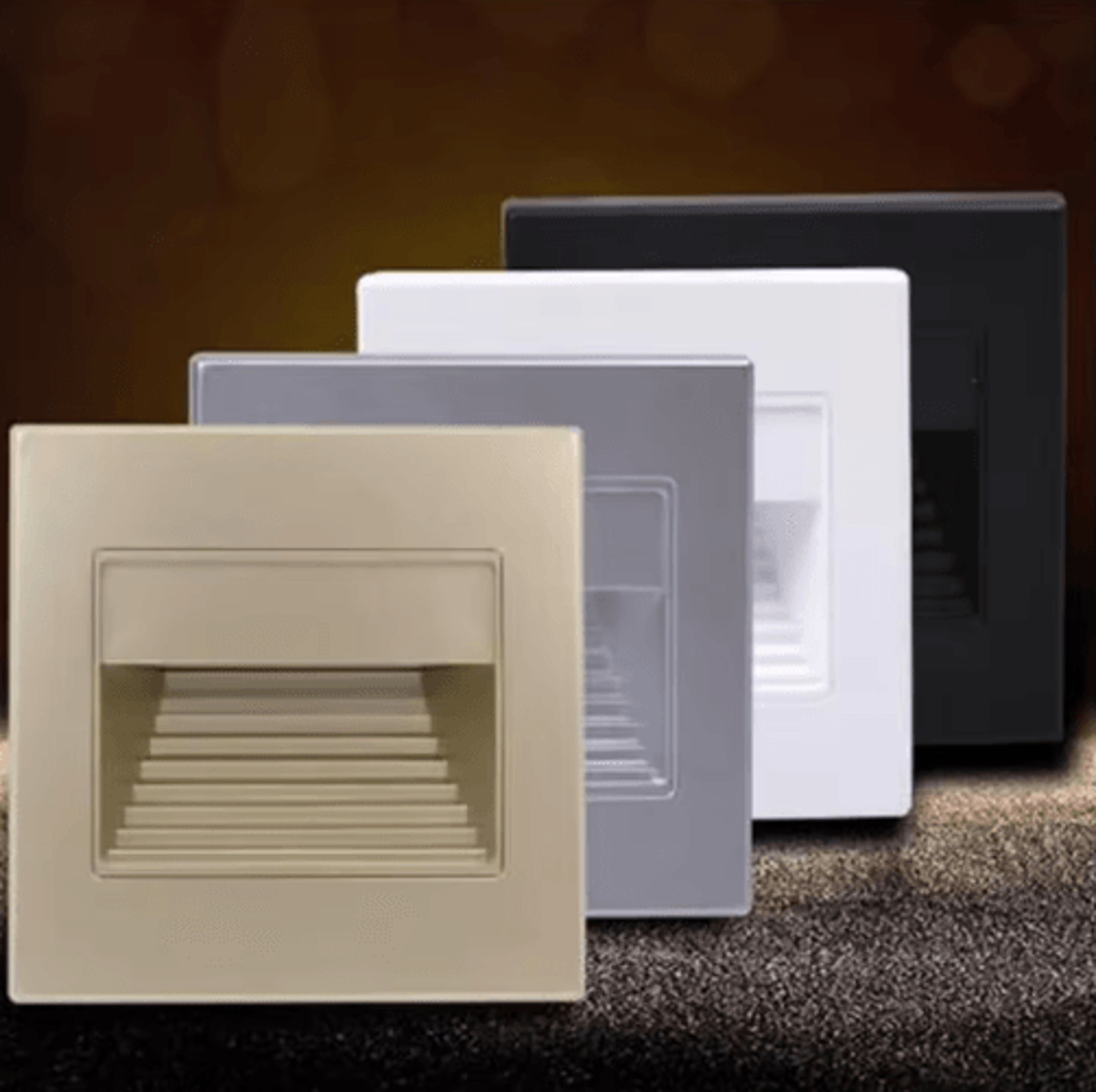 LED Recessed Stair Light  White Indoor Wall Night Lamp 110V220V 9