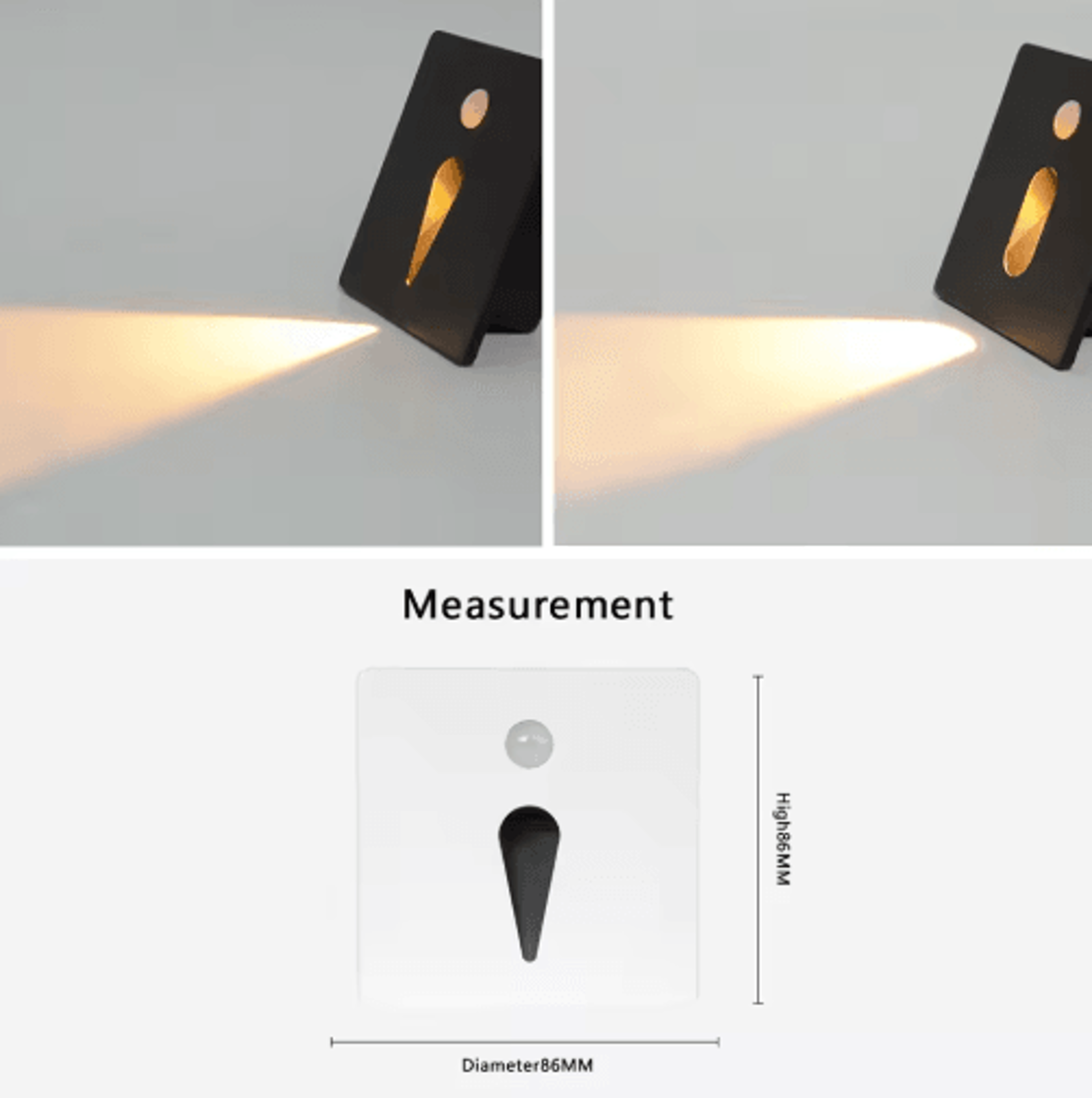 Waterproof LED Motion Sensor Stair Light  Magnetic Indoor  Outdoor Step Lamp 18