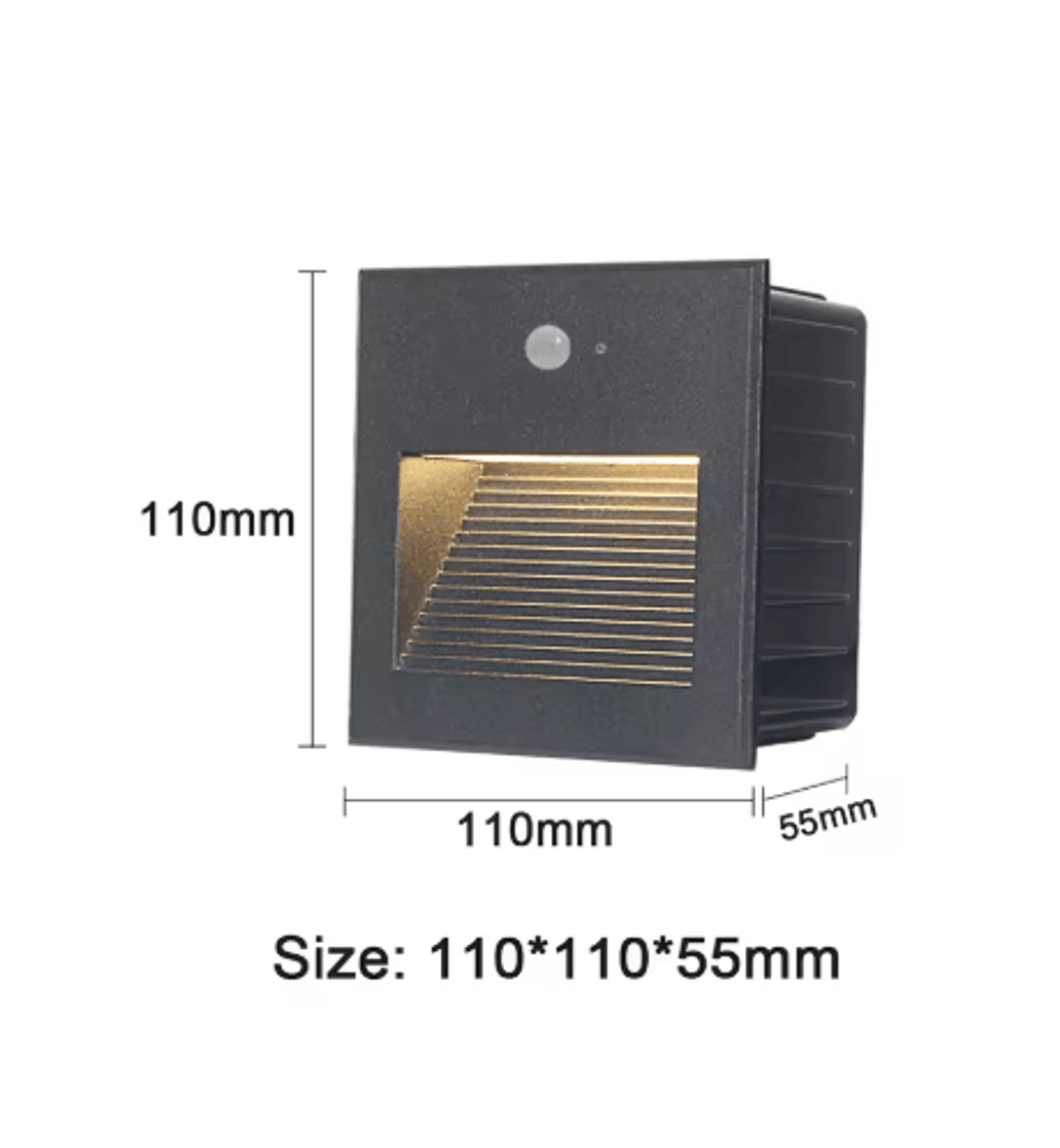 Waterproof Motion Sensor Wall Light  Outdoor LED Stair  Step Lamp 6