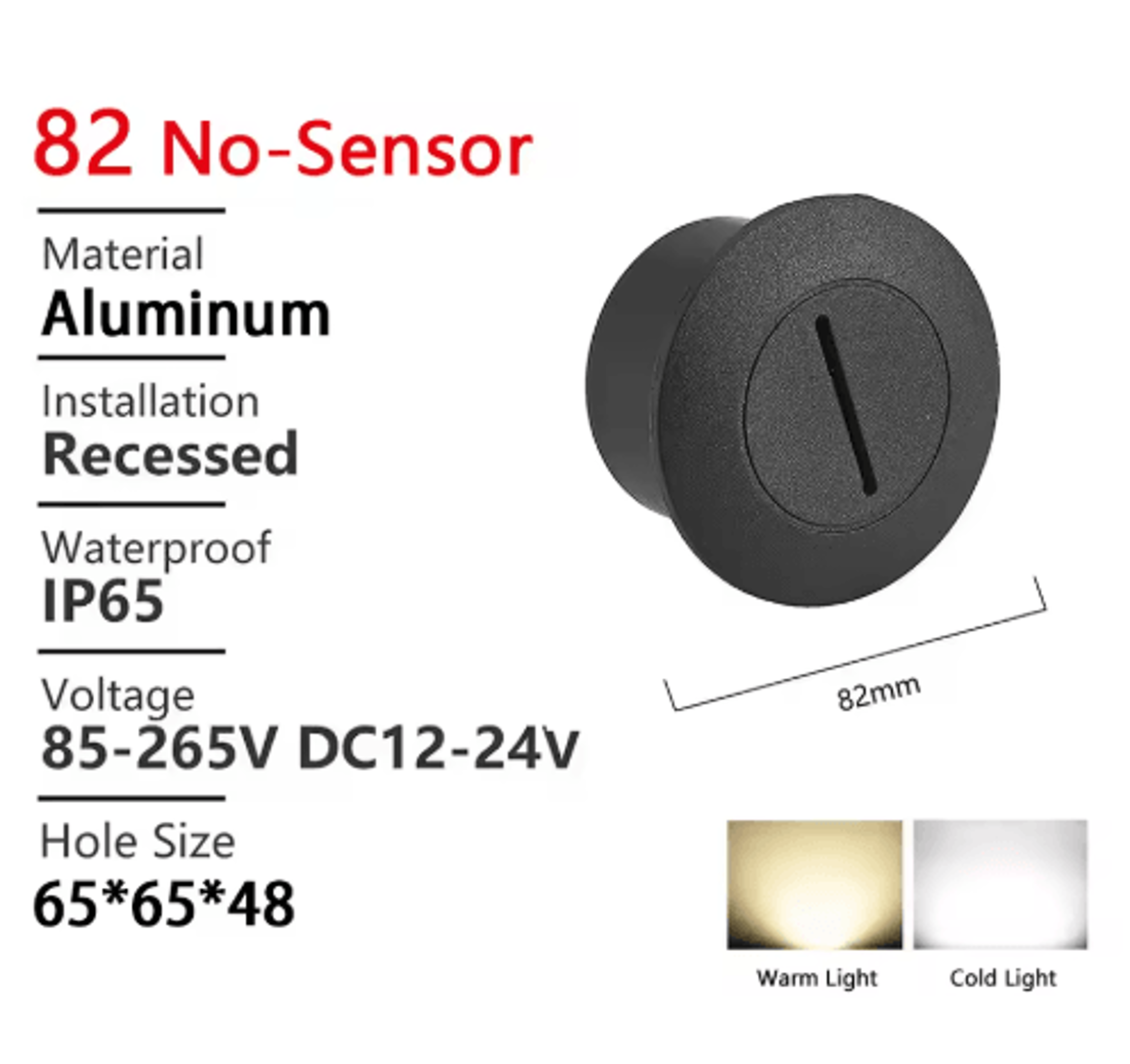Waterproof Recessed LED Step Light 12V 6to 220V Outdoor Stair  Wall Lamp 9