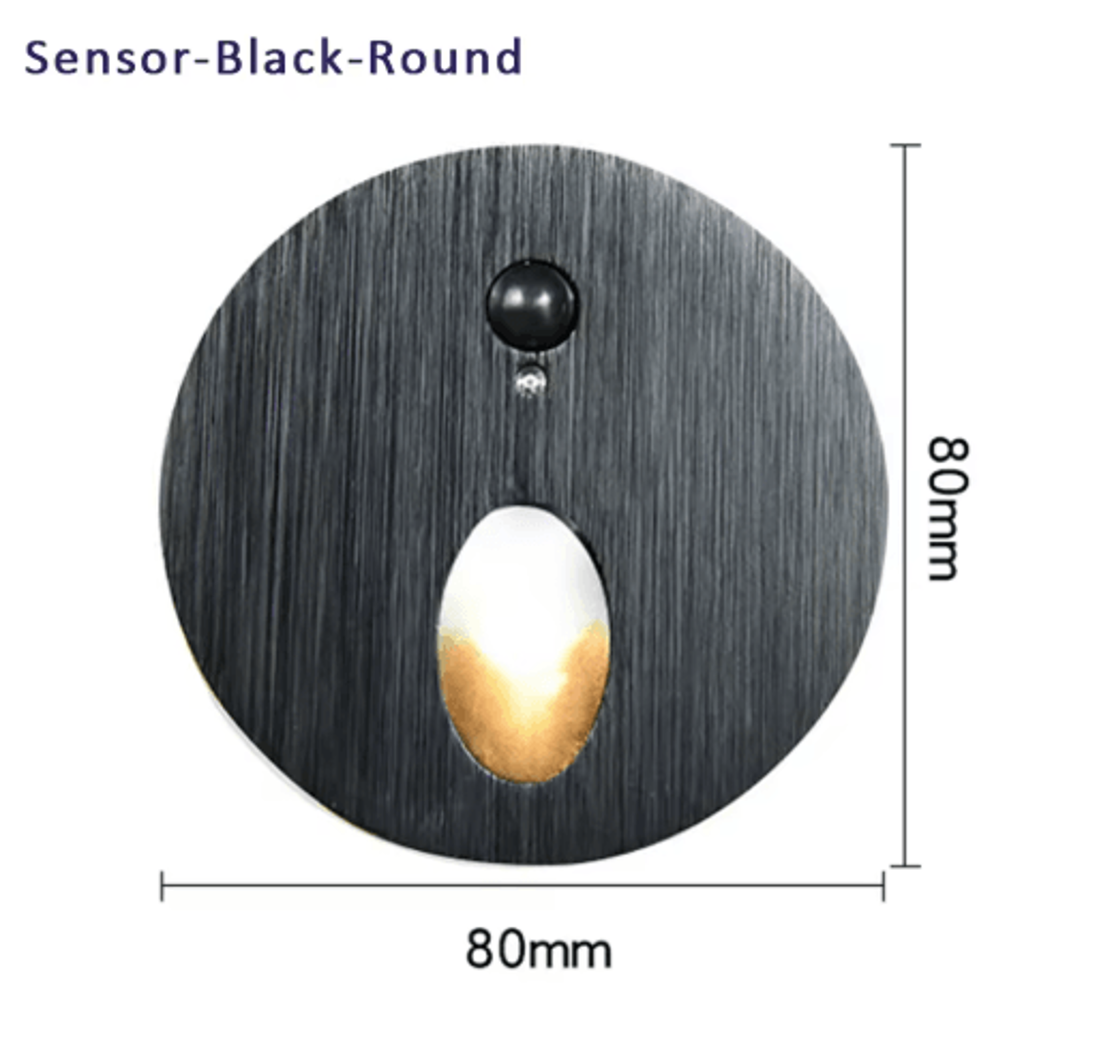 LED Motion Sensor Stair Light  RoundSquare Recessed Wall Night Lamp 4
