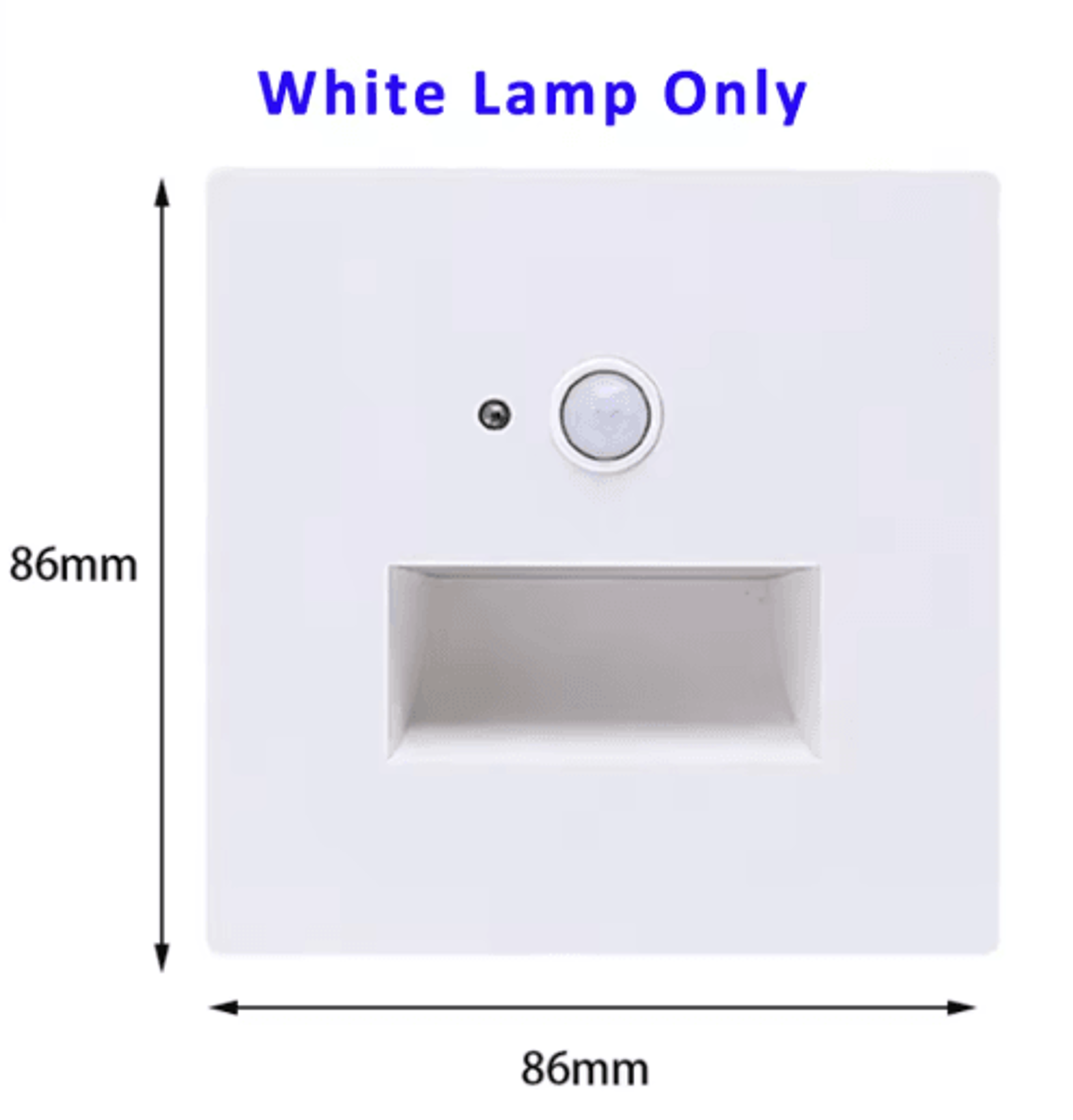 LED Motion Sensor Stair Light  220V Recessed Wall Lamp For EU Round Box 8