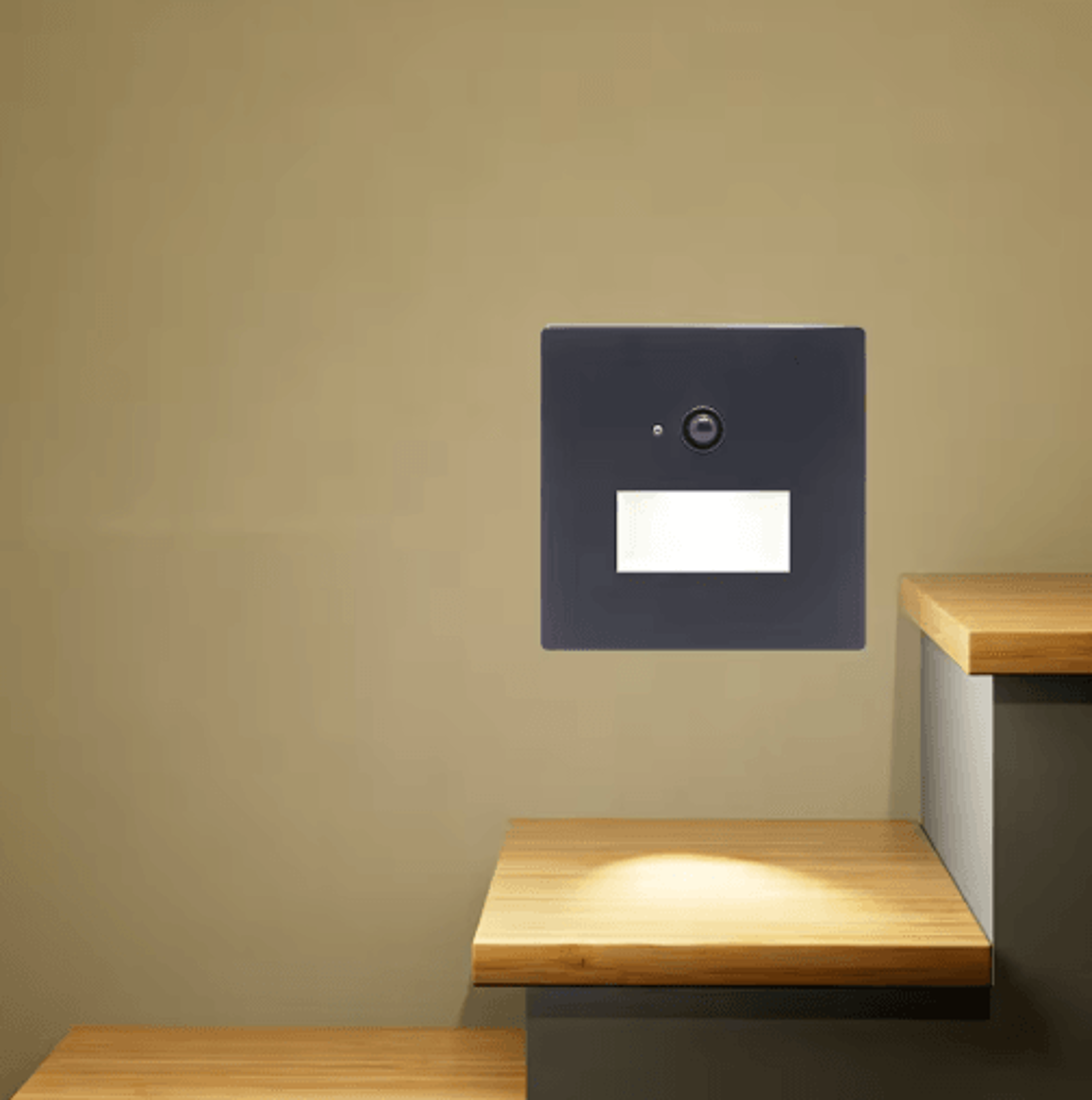 LED Motion Sensor Stair Light  220V Recessed Wall Lamp For EU Round Box 10
