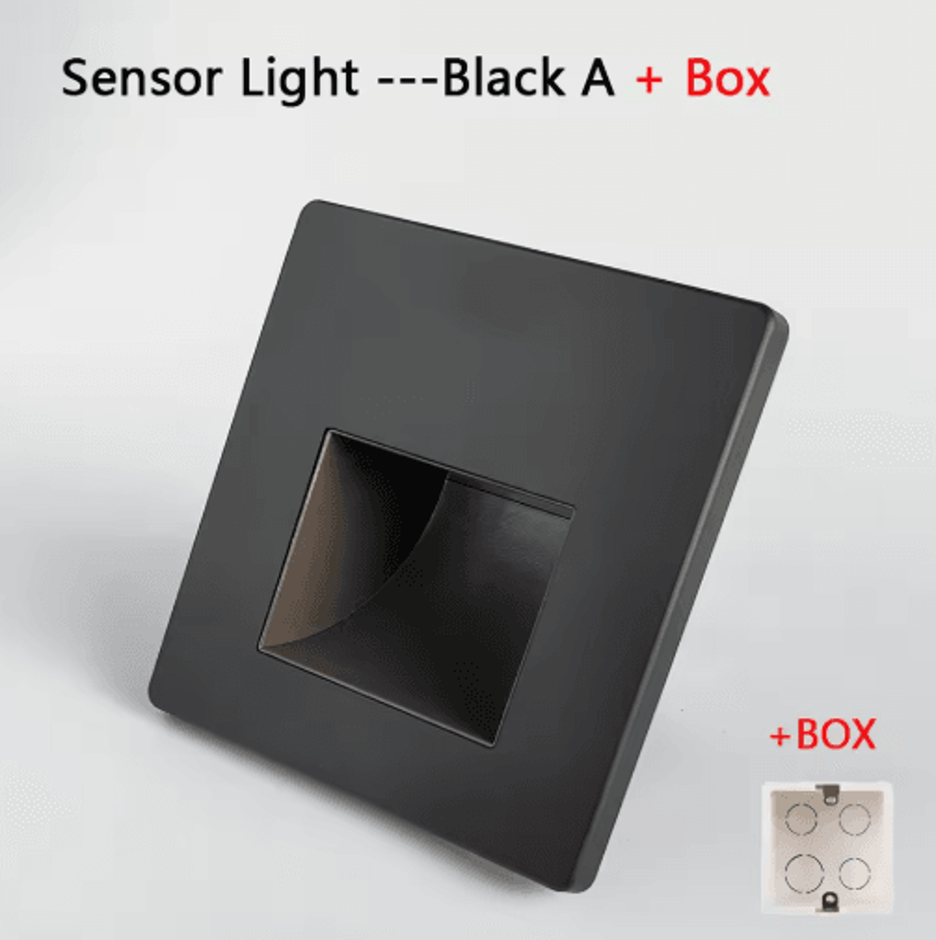 220V LED Radar Motion Sensor Stair Light  Recessed Wall Night Lamp 6