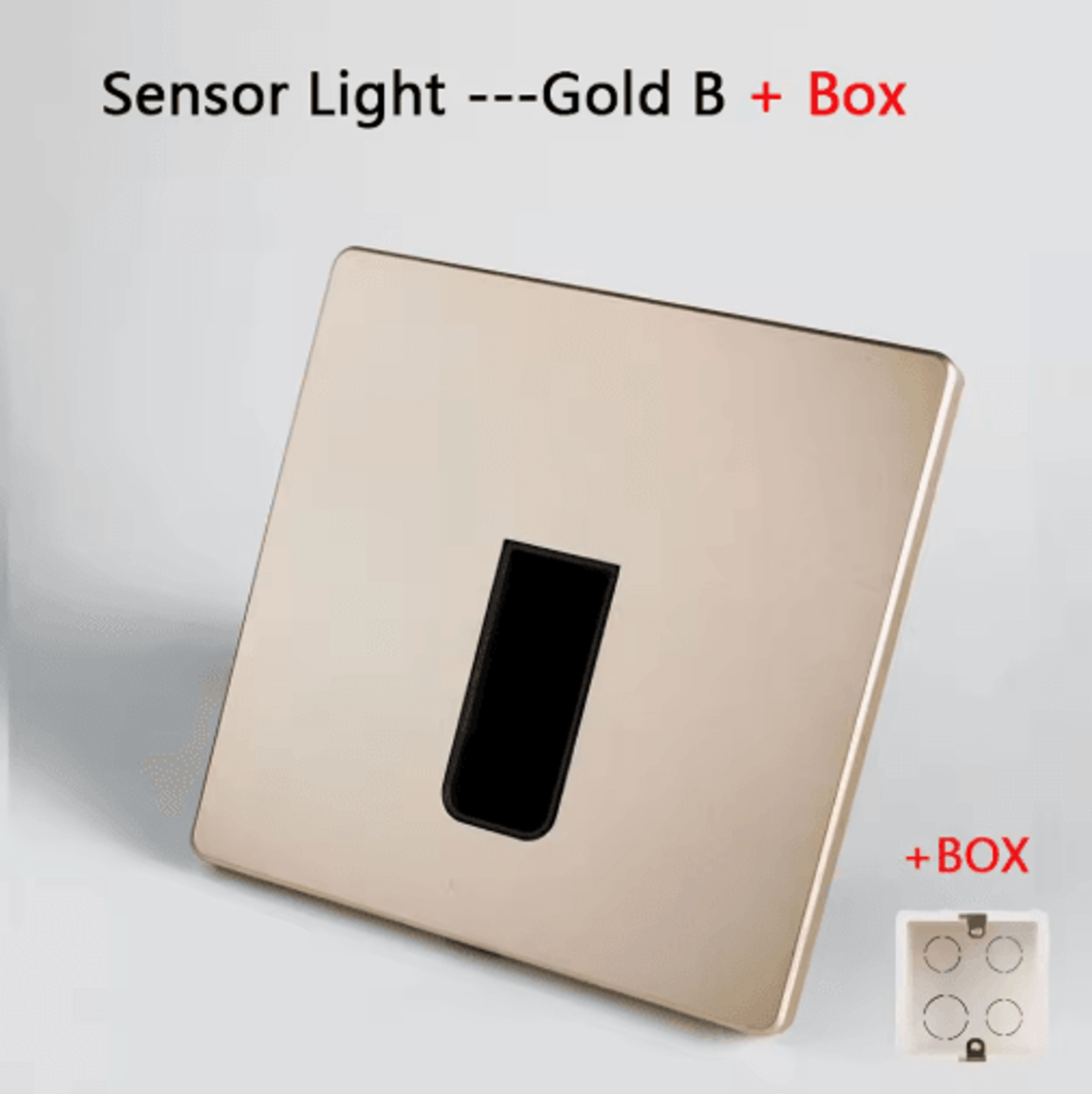 220V LED Radar Motion Sensor Stair Light  Recessed Wall Night Lamp 1