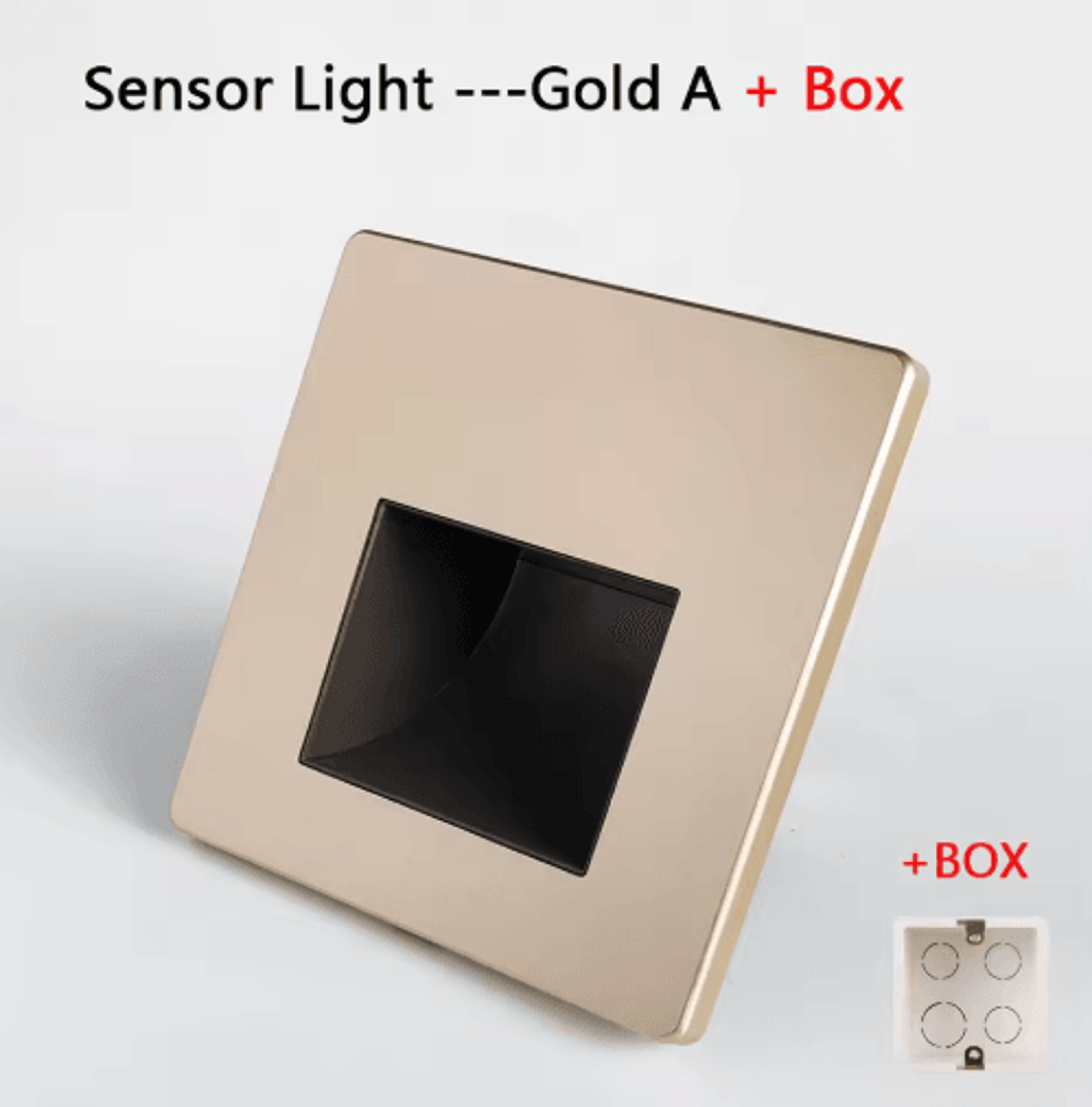 220V LED Radar Motion Sensor Stair Light  Recessed Wall Night Lamp 15