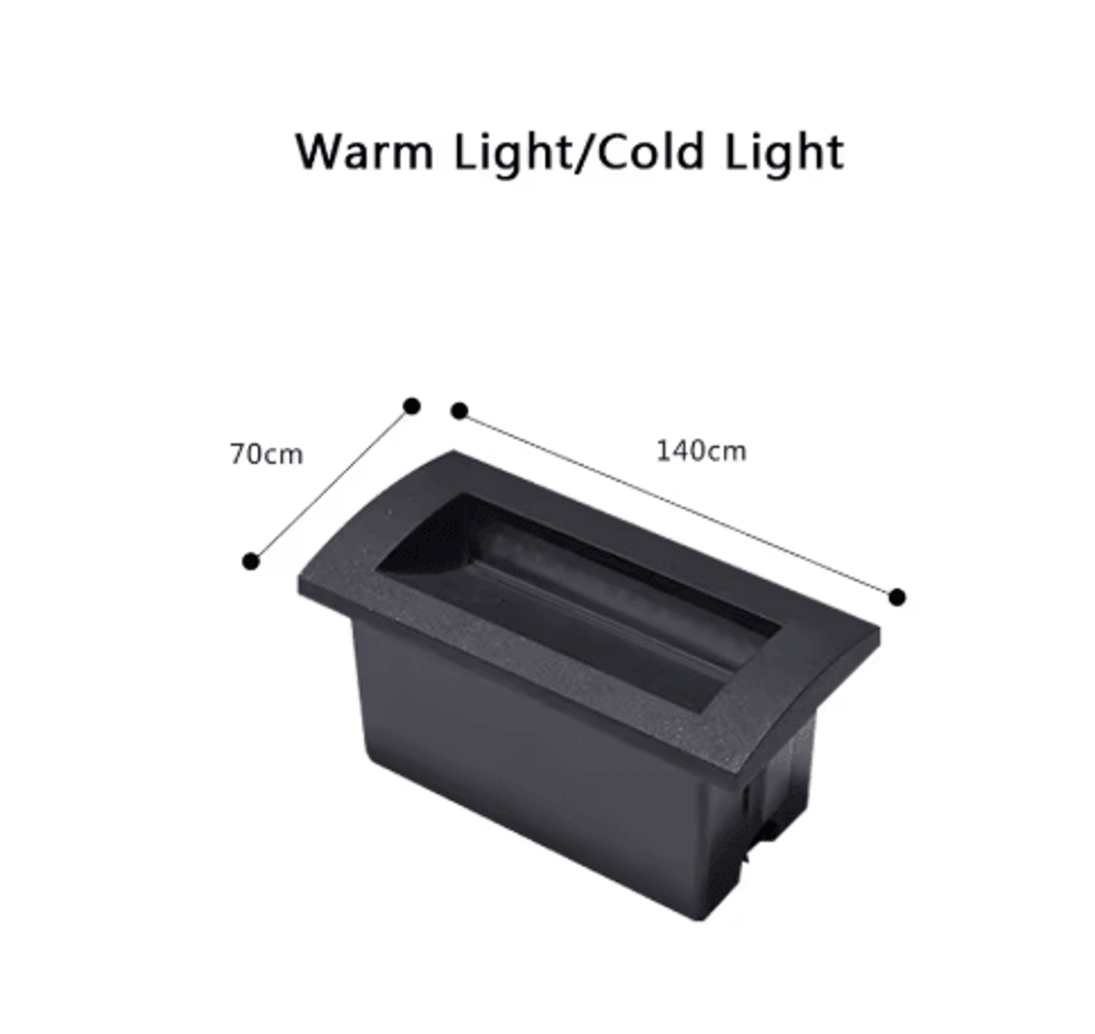 Waterproof Outdoor Recessed Wall Light  L140L180 LED Stair  Step Lamp 4