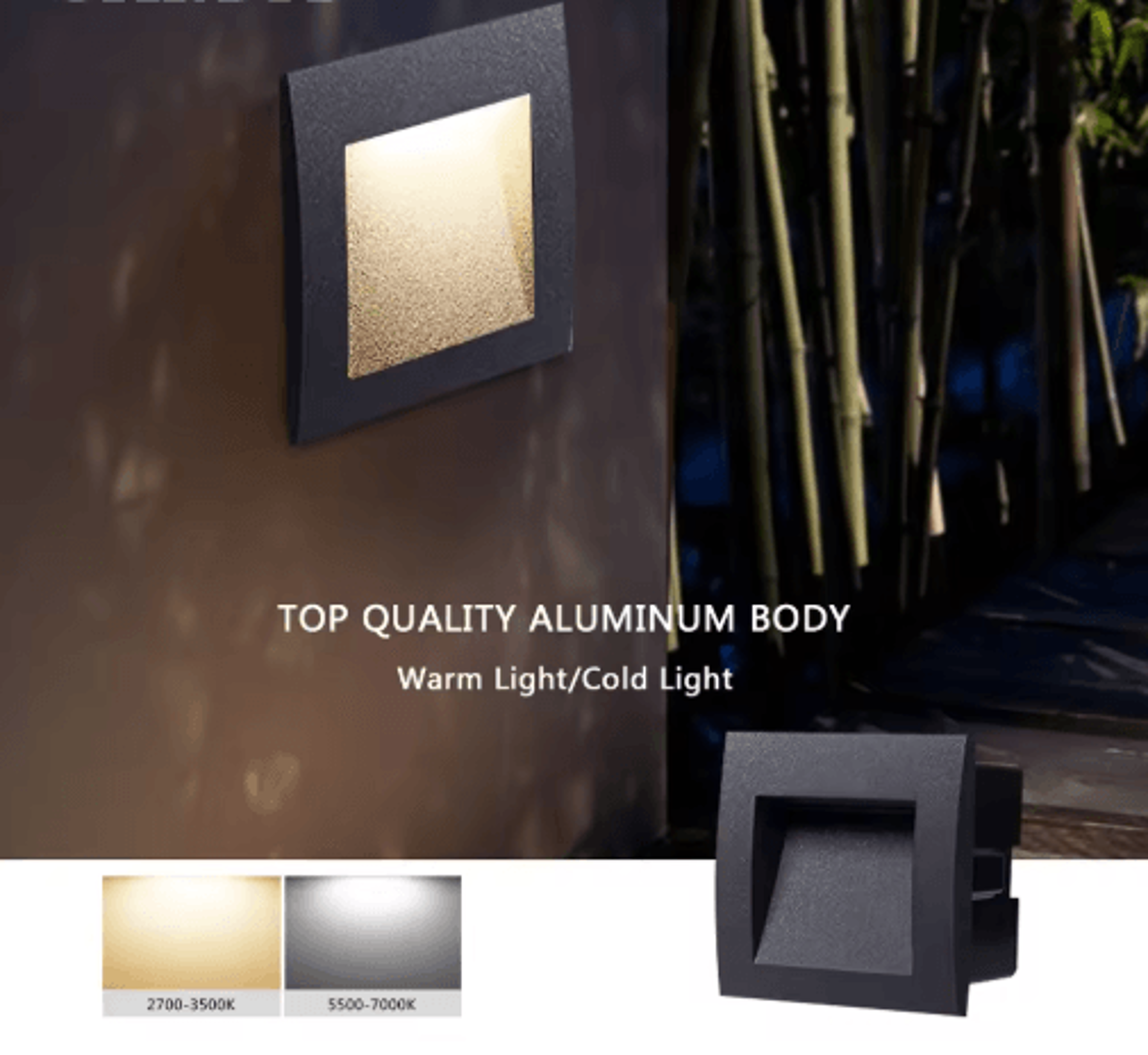 Waterproof Outdoor Recessed Wall Light  L140L180 LED Stair  Step Lamp 10