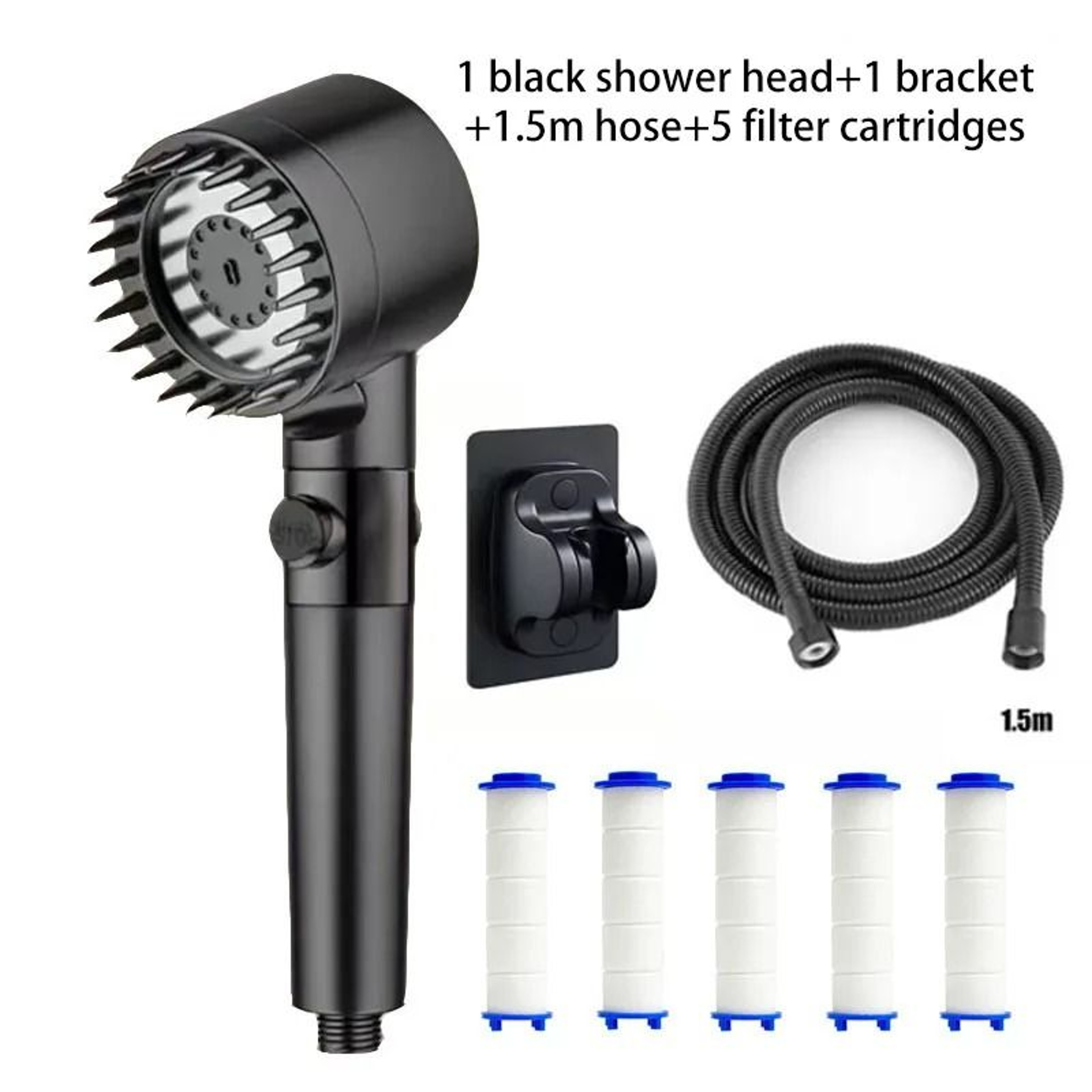 Filtered Shower Head With Four Spray Modes For Massage And Clean Water Flow 15
