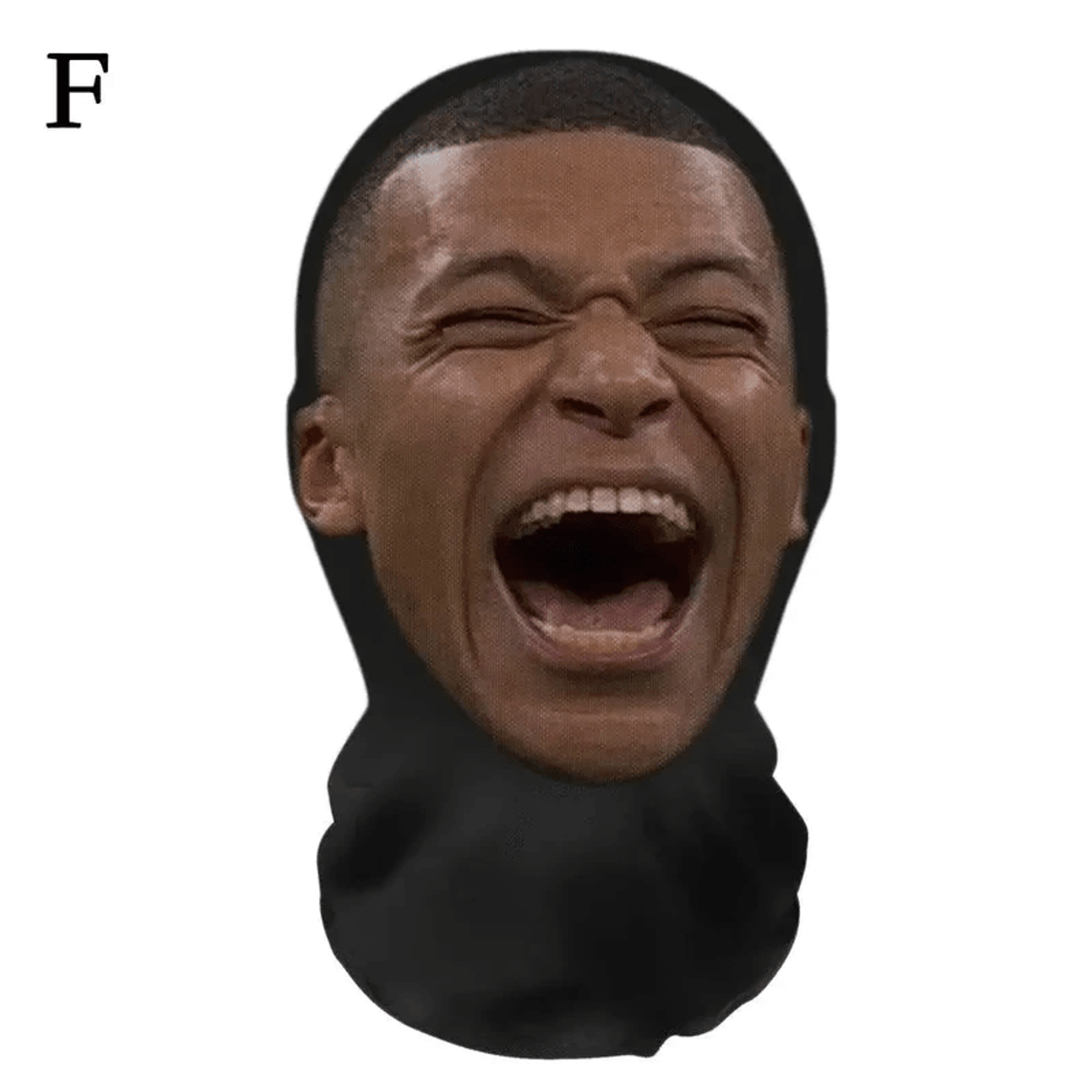 seamless novelty mask with realistic print
