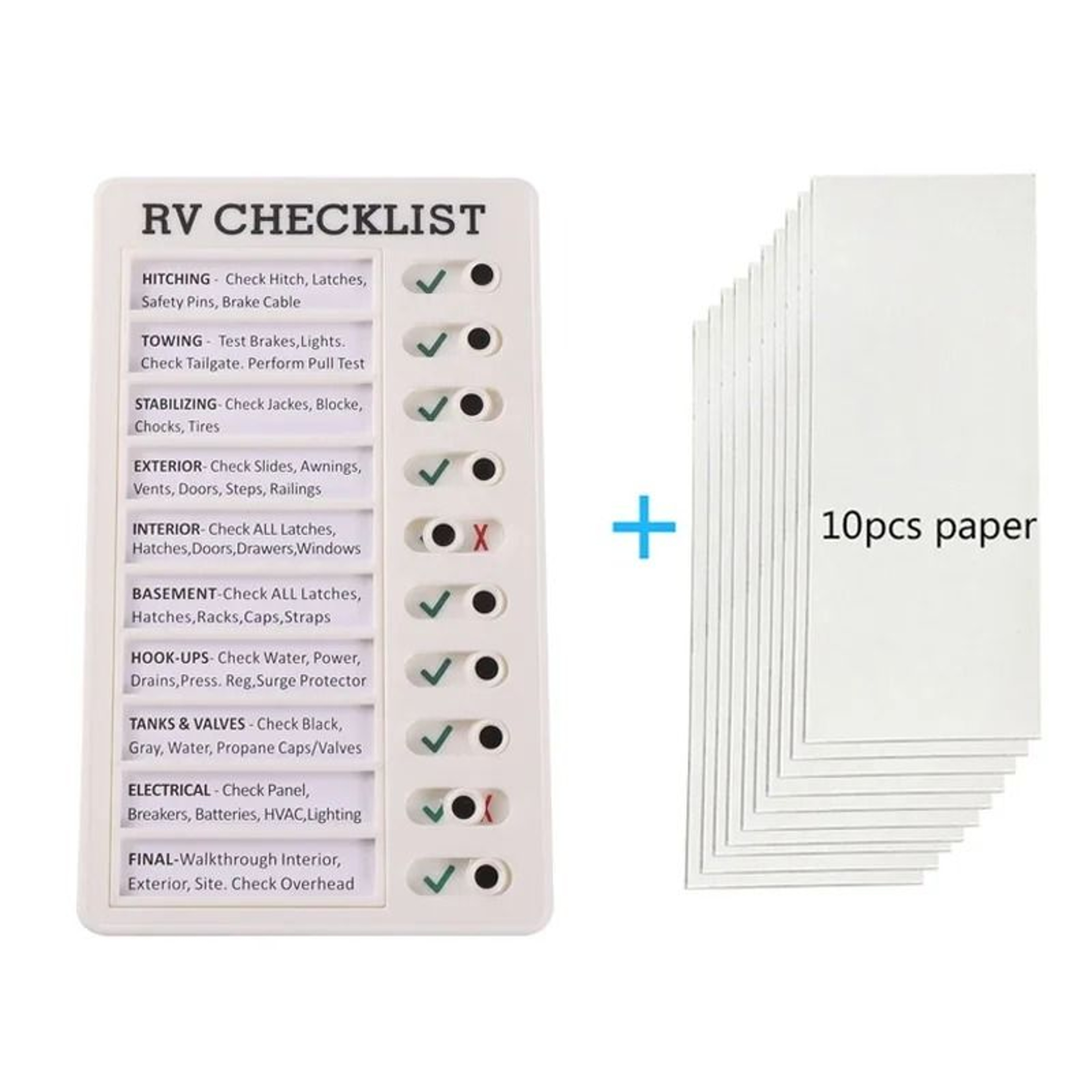 Reusable Kids Chore Chart Daily Planner Responsibility Checklist Board 8
