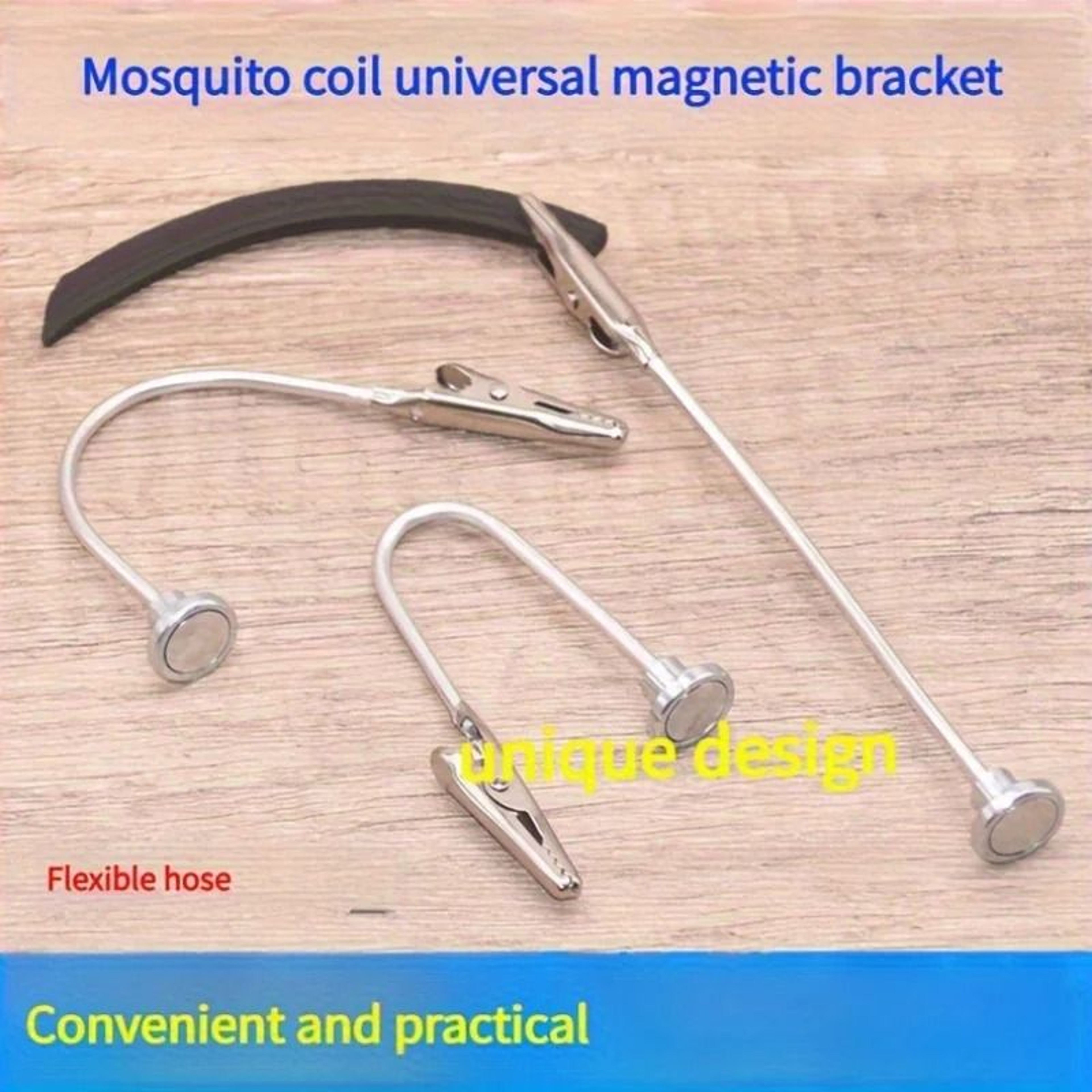 Stainless Steel Magnetic Mosquito Coil Holder With Ash Tray Base And Secure Support Frame 4
