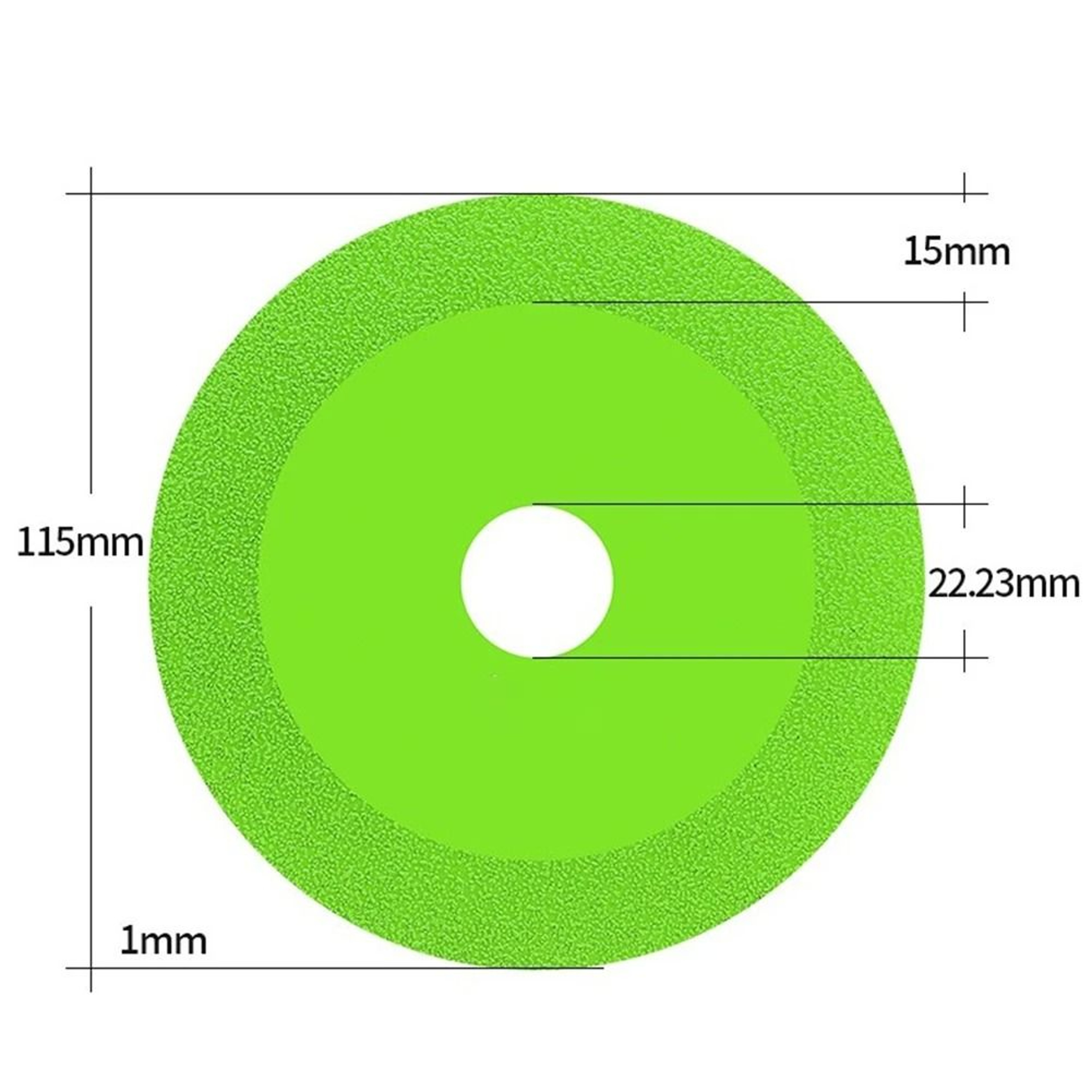 Diamond Glass Cutting Disc 115mm 125mm Grinding Blade For Tile Marble And Jade 1