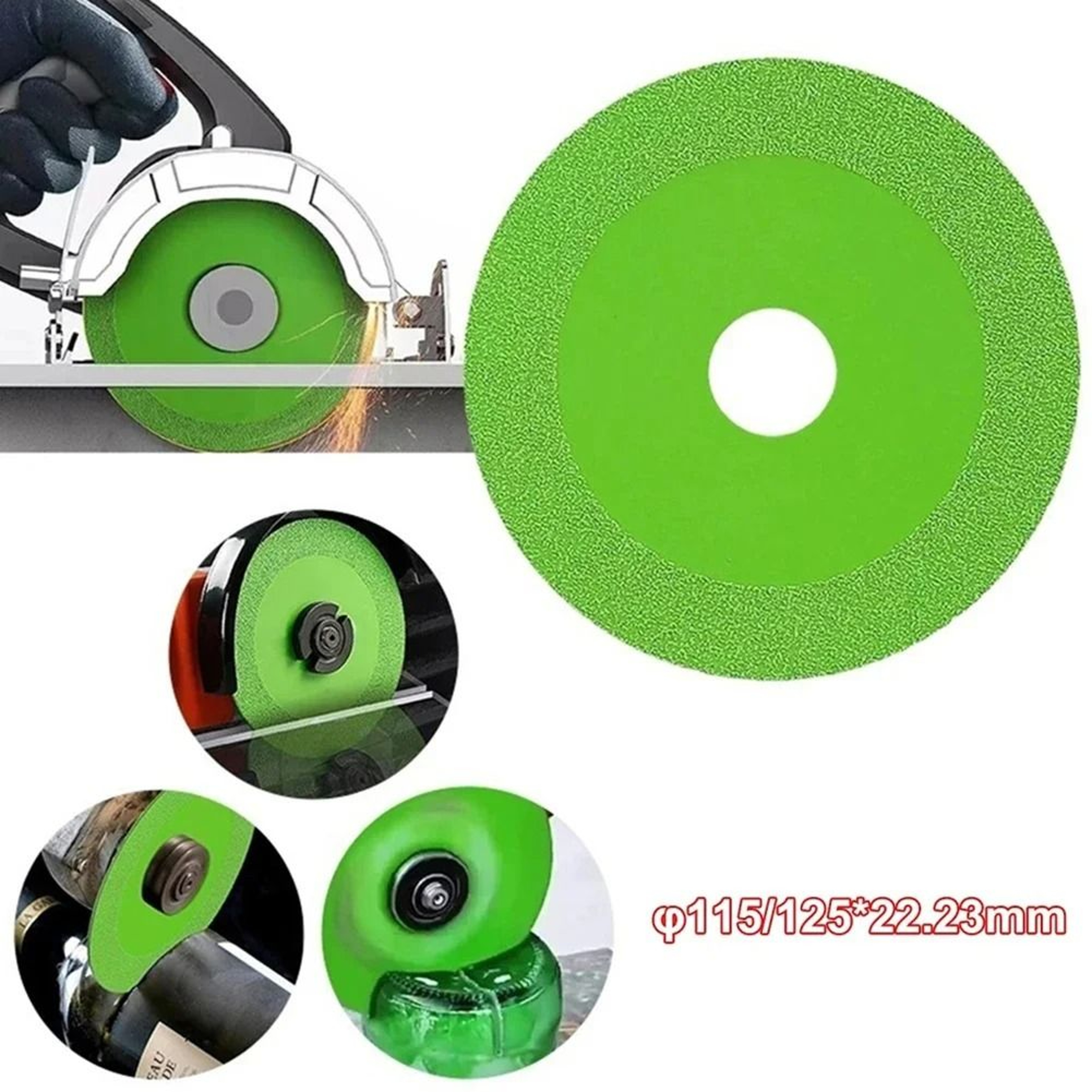 Diamond Glass Cutting Disc 115mm 125mm Grinding Blade For Tile Marble And Jade 7