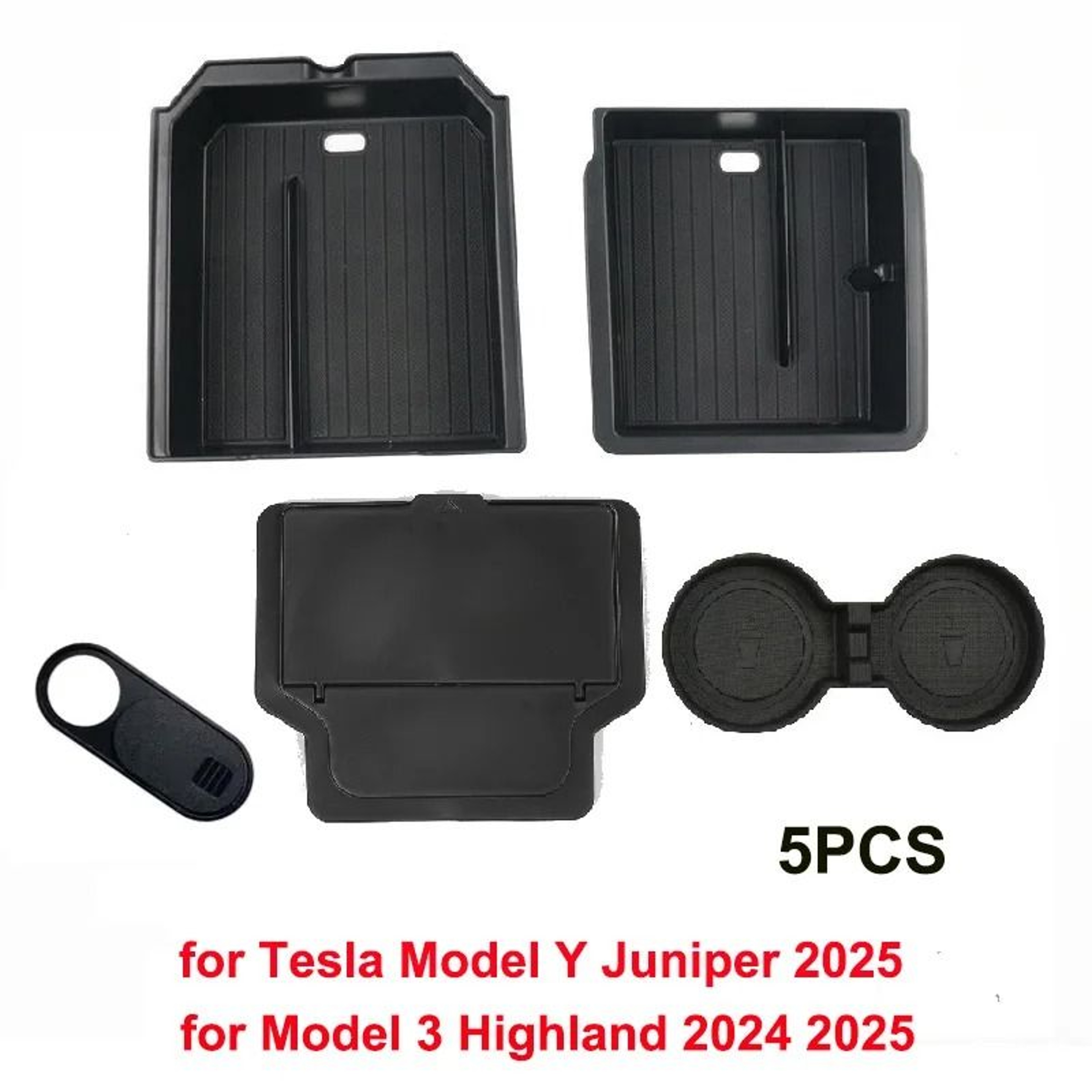 Tesla Model Y 2025 Juniper Console  Armrest Storage Organizer Box  Custom Fit Interior Storage Solu