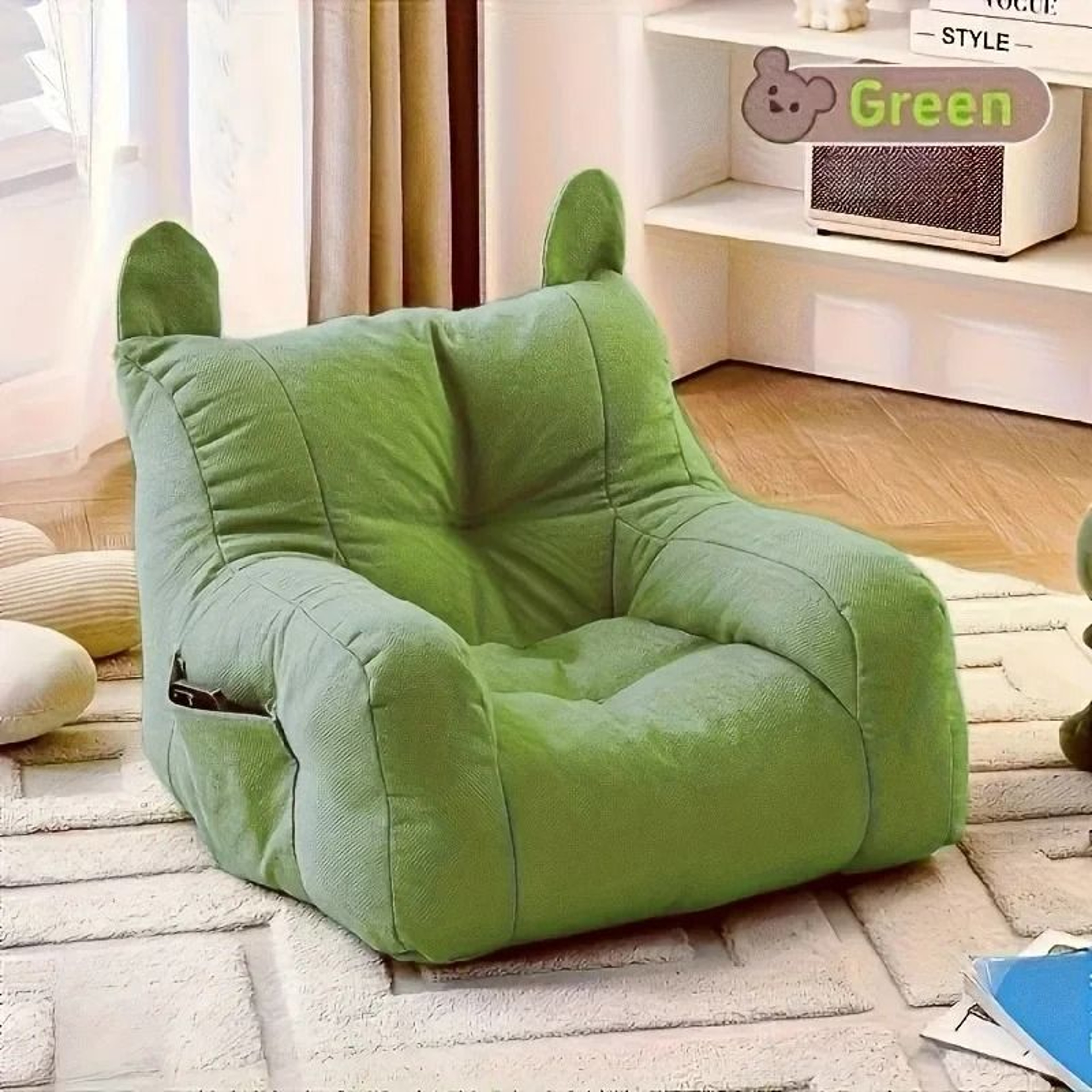 Cartoon Cat Sofa Bed Cozy Indoor Pet Couch With Washable Cover 6