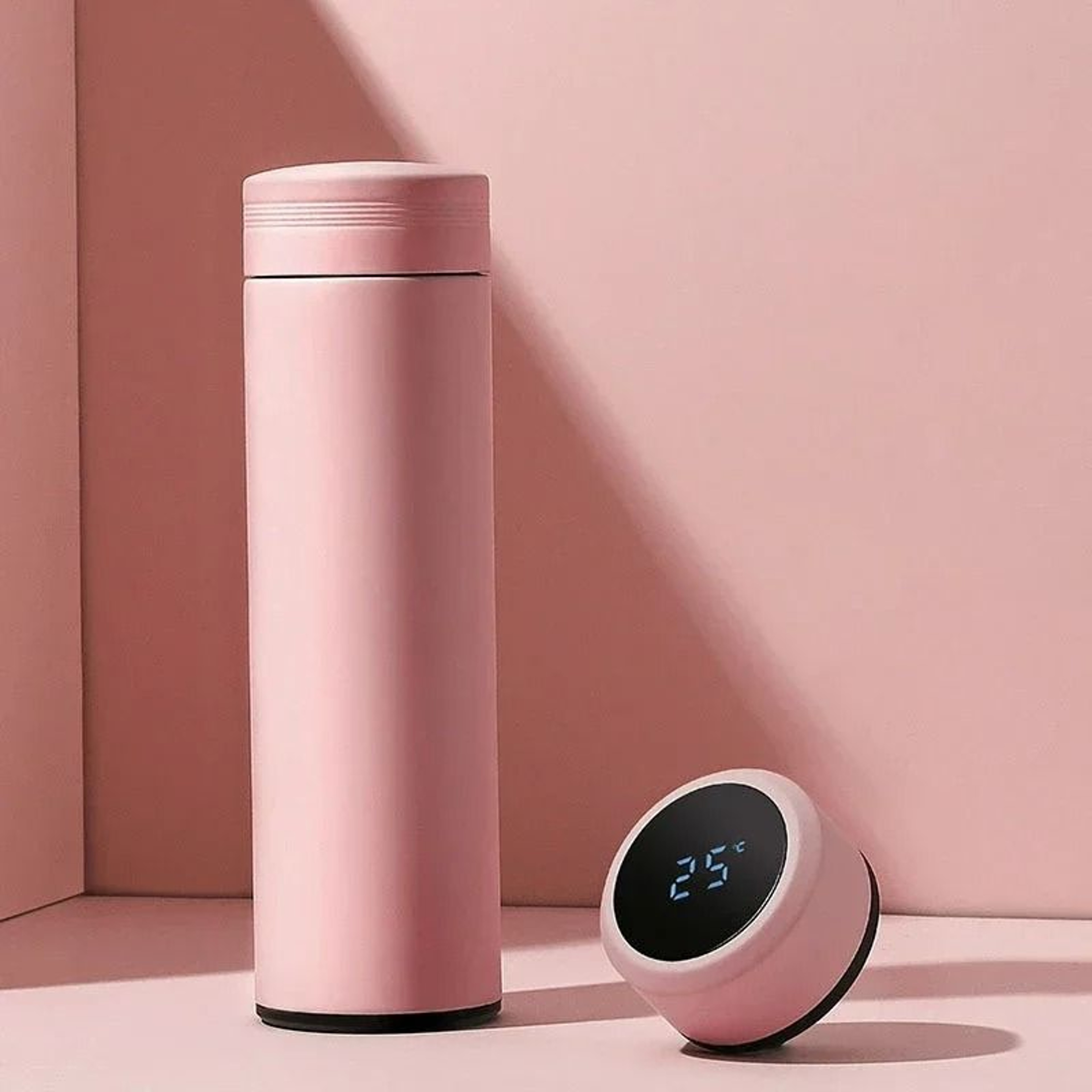 Smart Temperature Display Stainless Steel Vacuum Thermos Cup 500ml 12