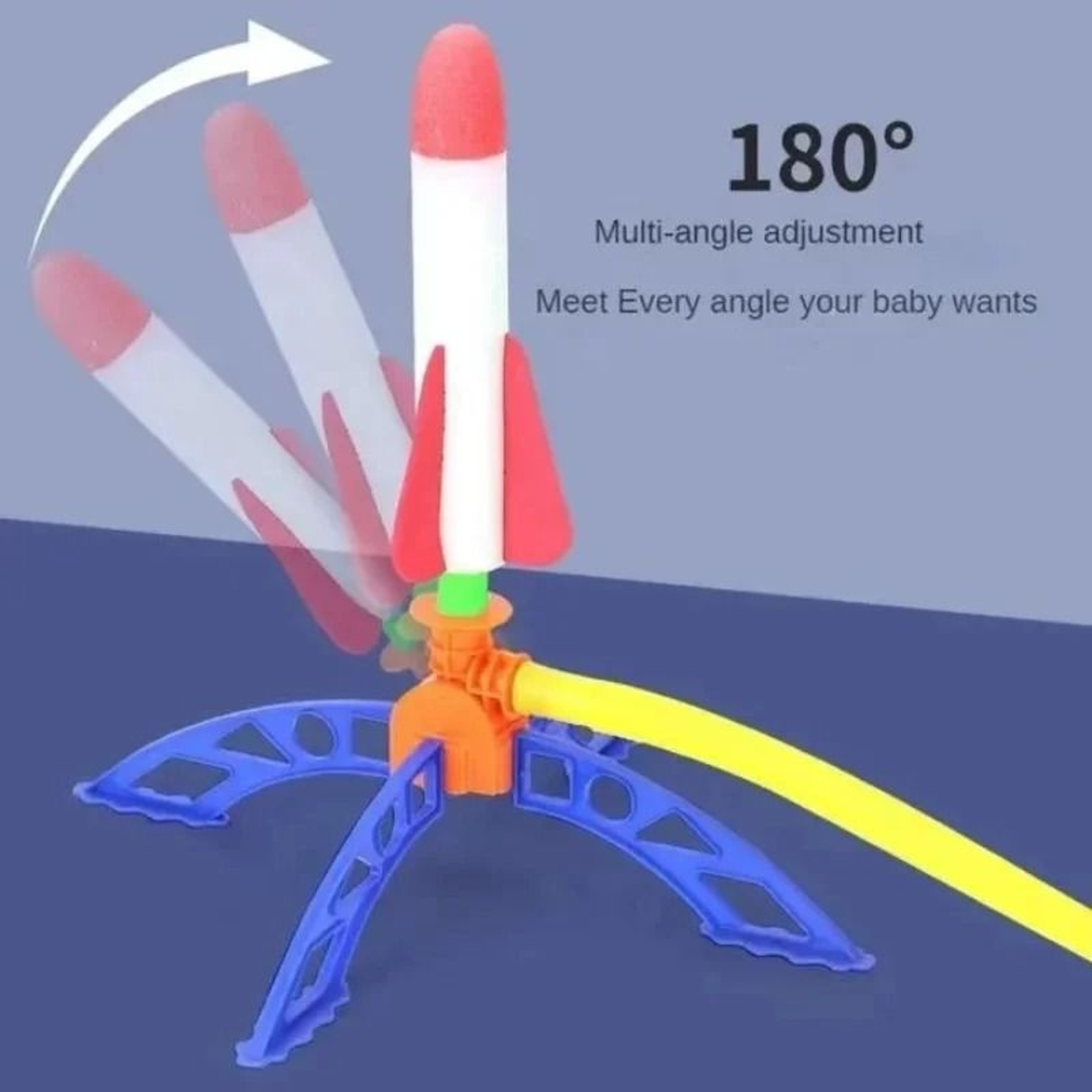 Kids Air Powered Rocket Launcher Outdoor Foot Pump STEM Toy 7