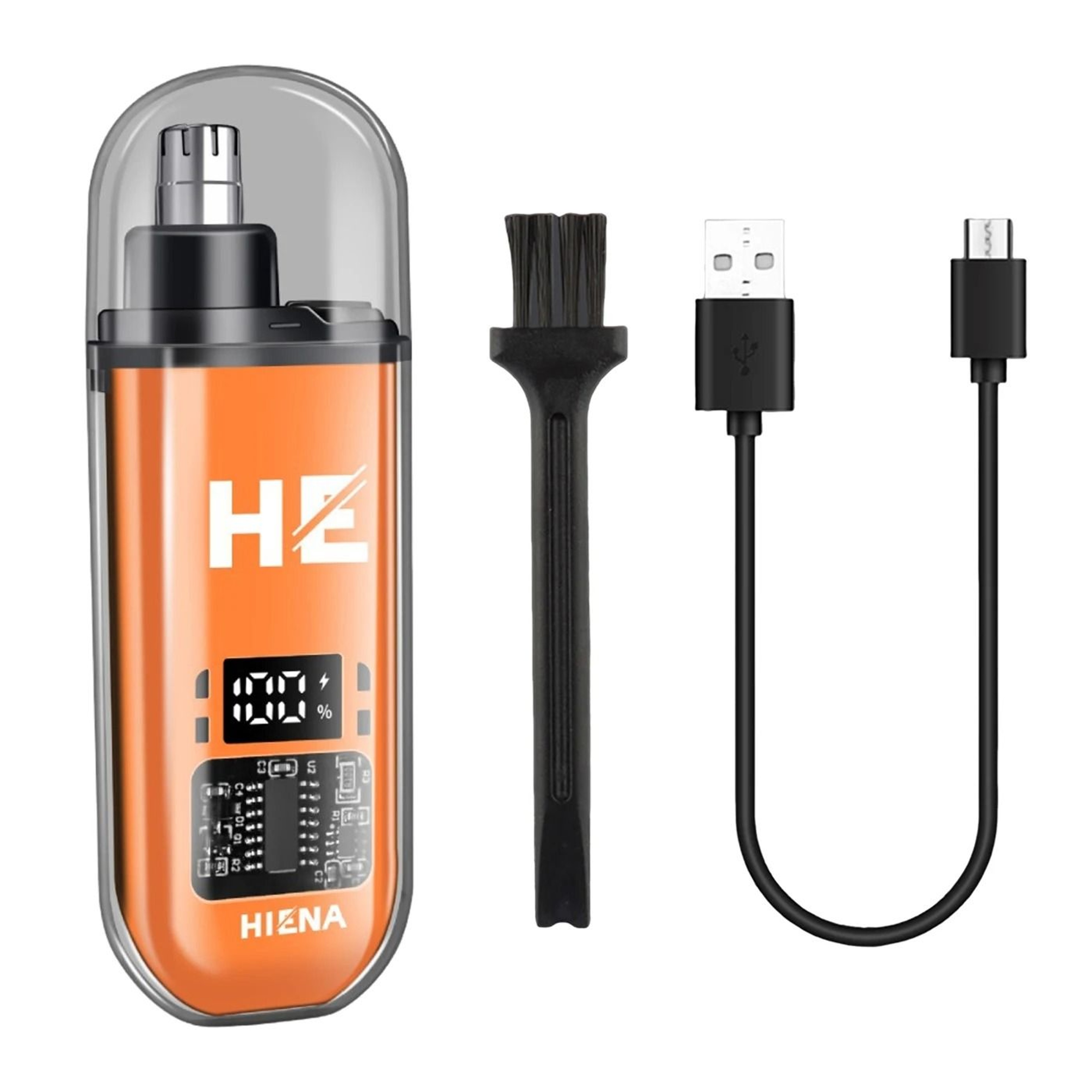 HIENA Electric Nose Hair Trimmer Rechargeable Mini Nose And Ear Grooming Tool 1