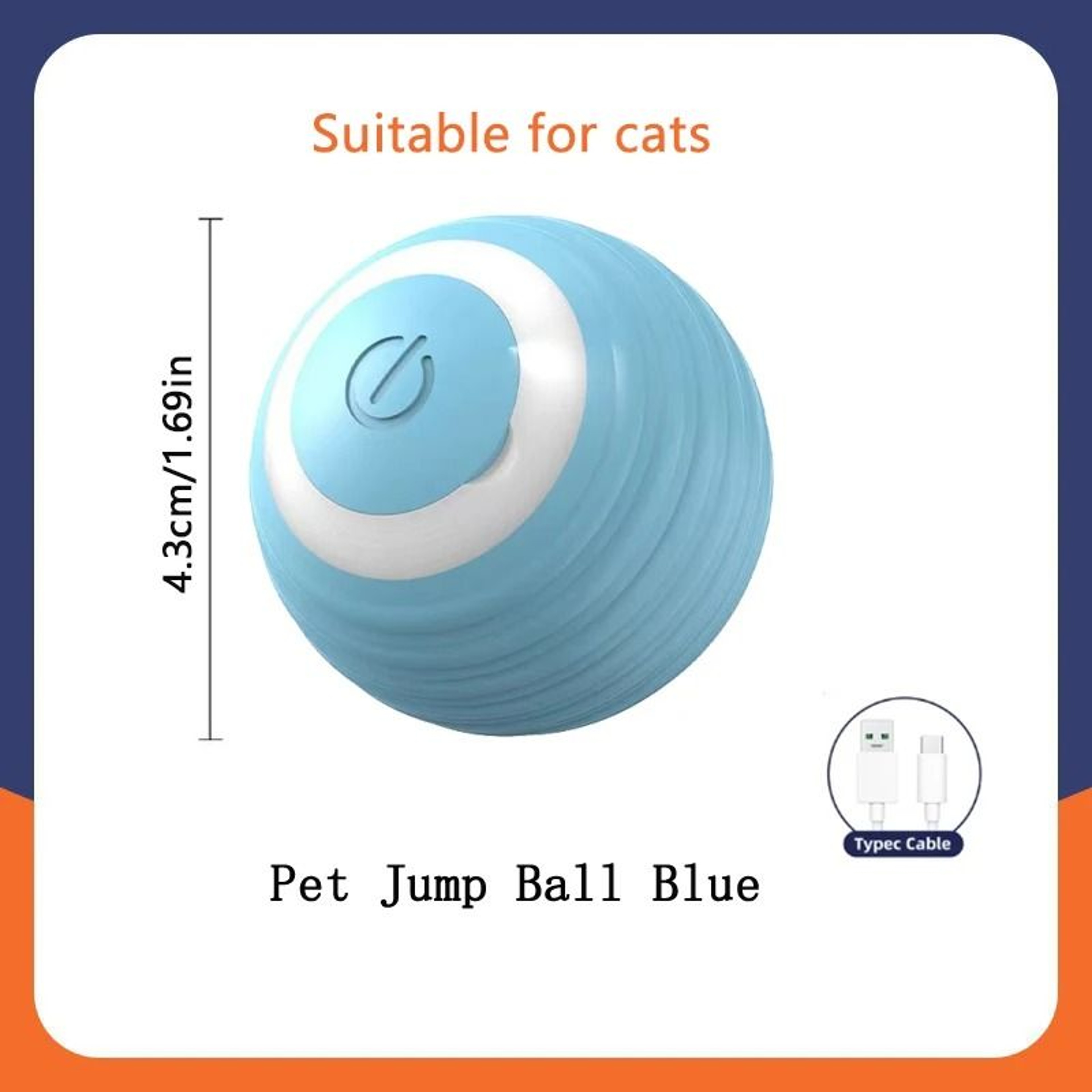 Smart Interactive Dog Toy Ball Automatic Moving Electronic Pet Toy 1
