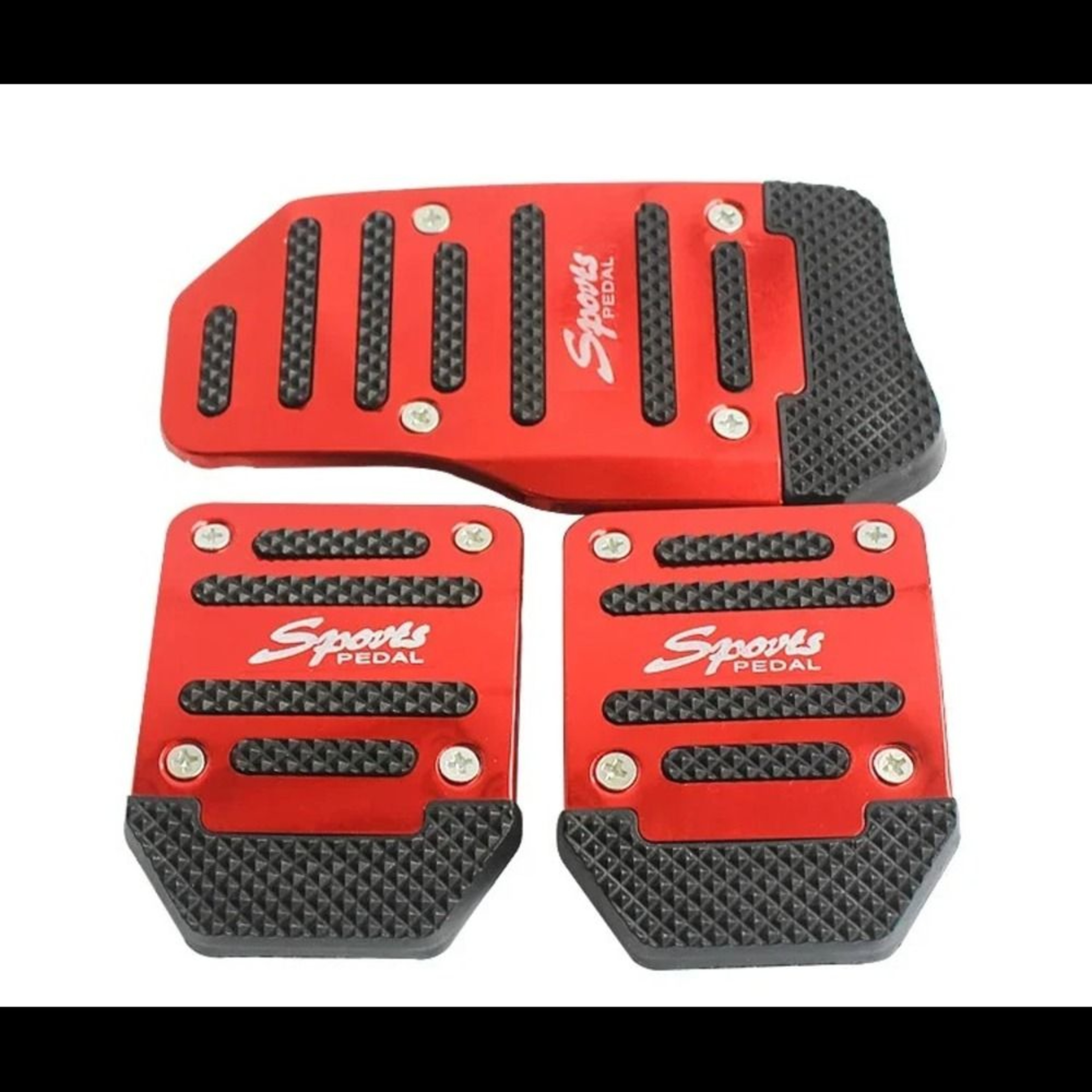 Universal Aluminum Manual Transmission Pedal Covers Non Slip Car Pedal Set 3