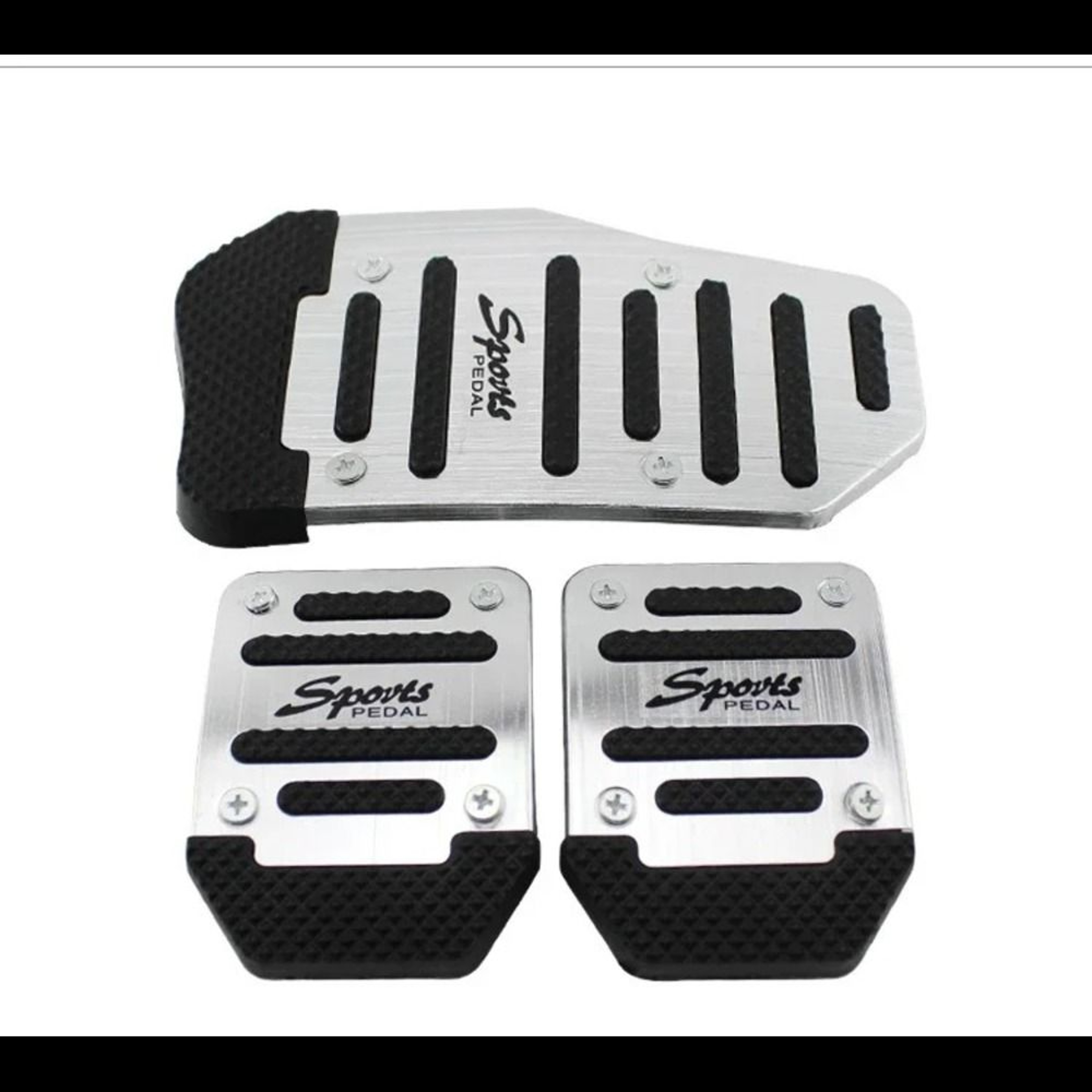 Universal Aluminum Manual Transmission Pedal Covers Non Slip Car Pedal Set 1