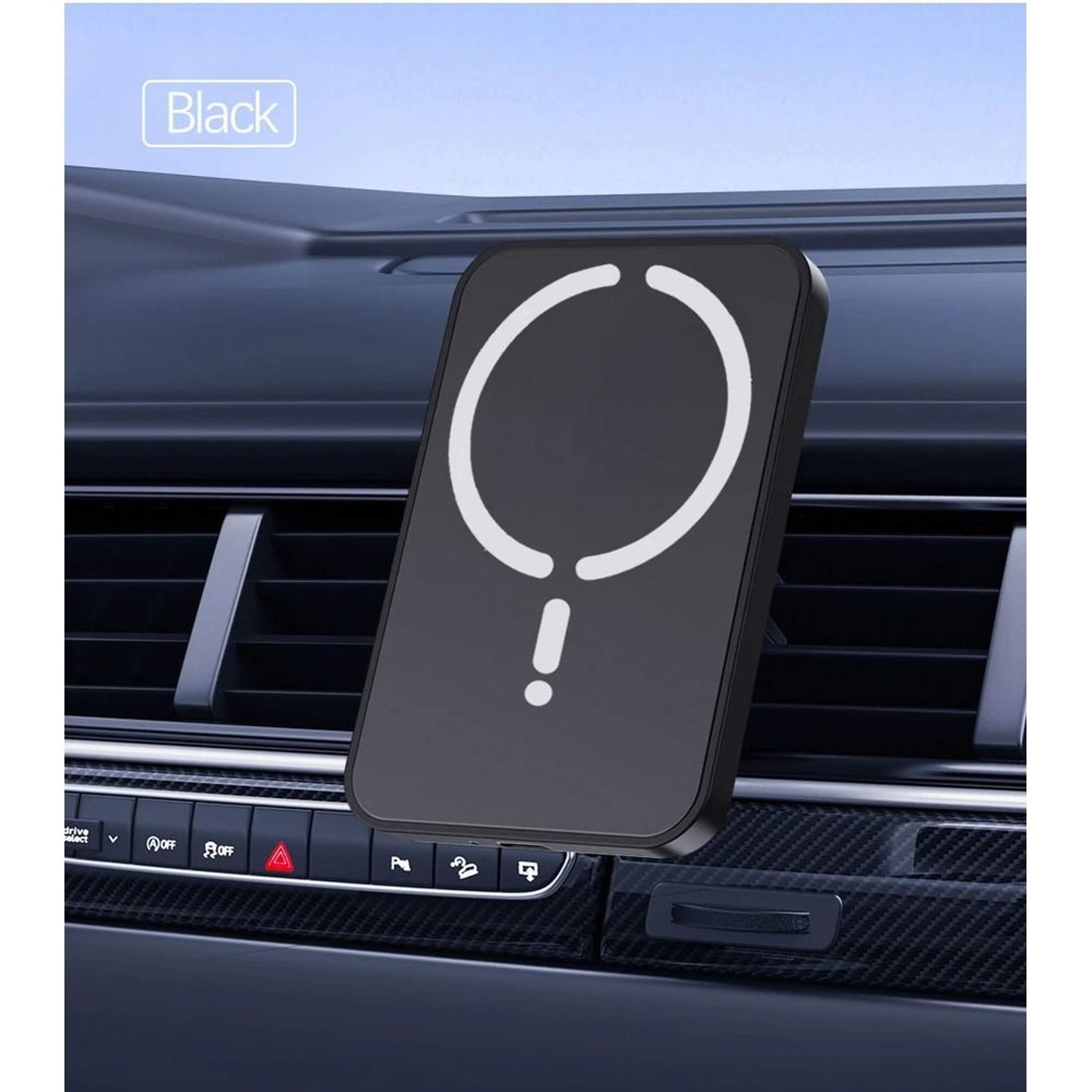 Magnetic Car Wireless Charger 15W MagSafe Phone Holder Fast Charging Mount 5