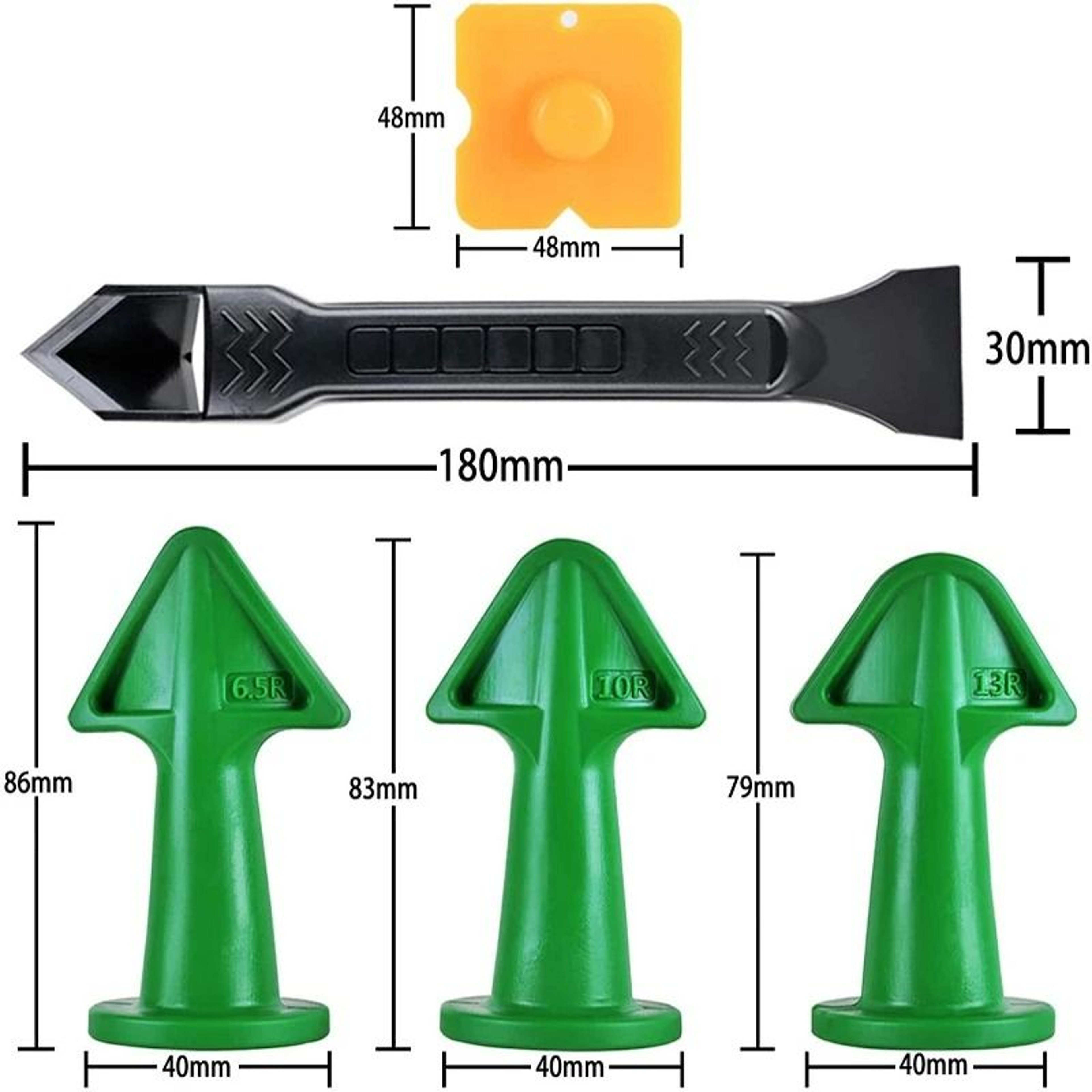5 Piece Caulking Tool Set Silicone Sealant Finishing And Removal Kit 4