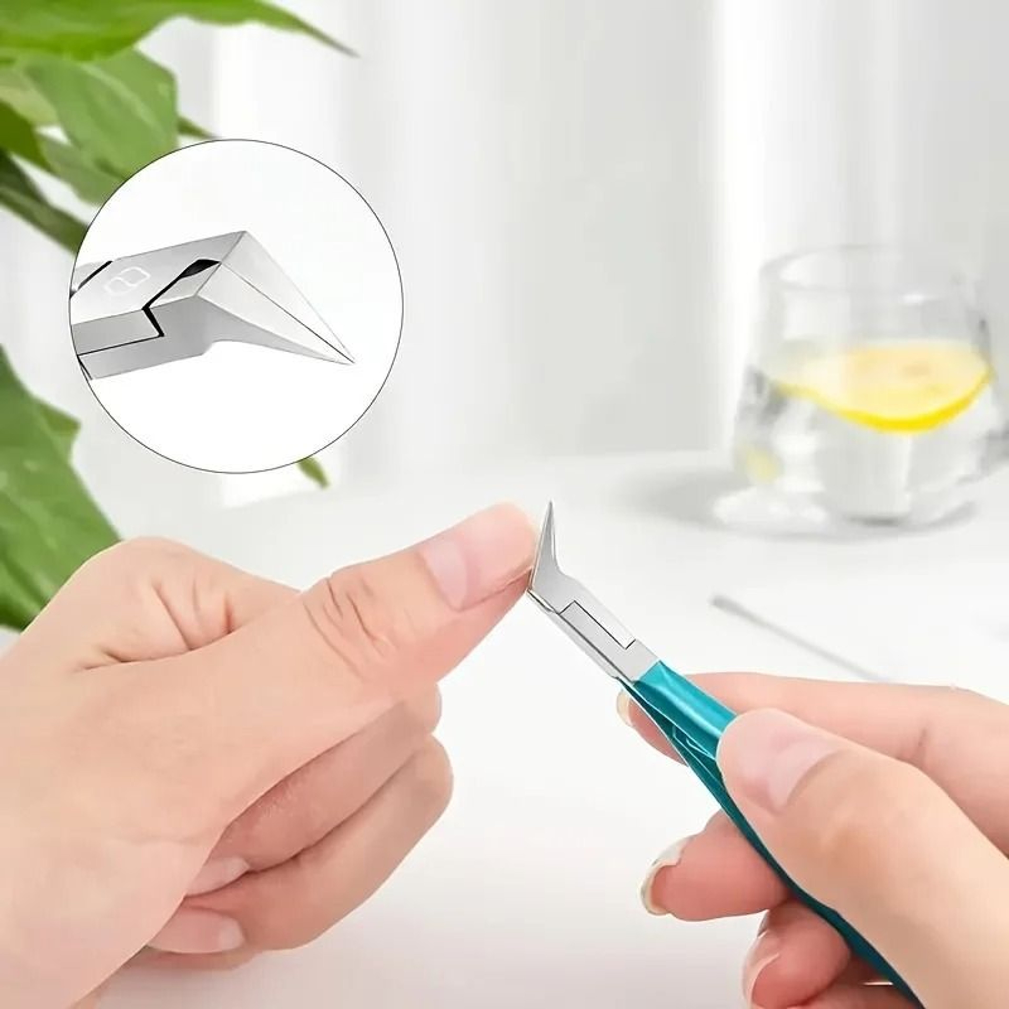 Straight Blade Toenail Clipper For Ingrown And Thick Nails Stainless Steel 7
