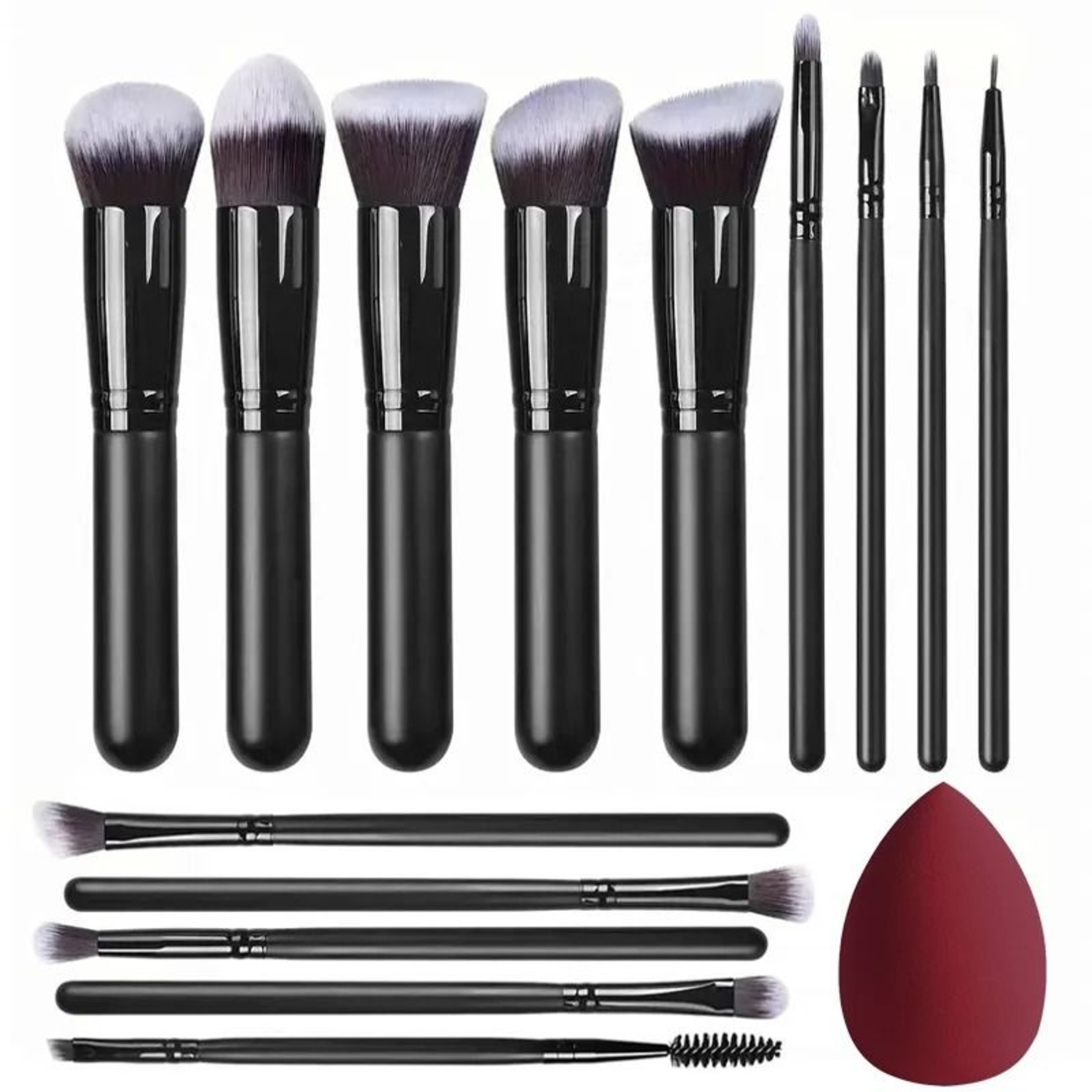 14 Piece Makeup Brush Set Soft Fluffy Foundation Blush Eyeshadow Brushes 2