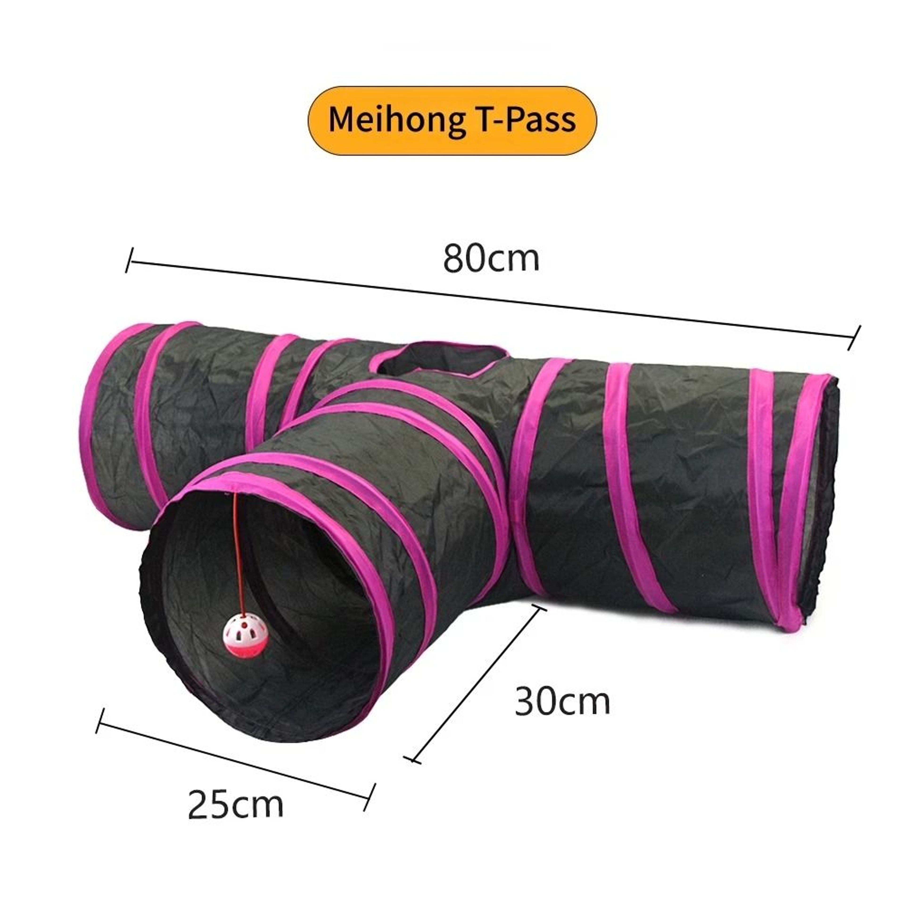 Foldable Cat Play Tunnel Breathable Indoor Cat Toy Tube 5