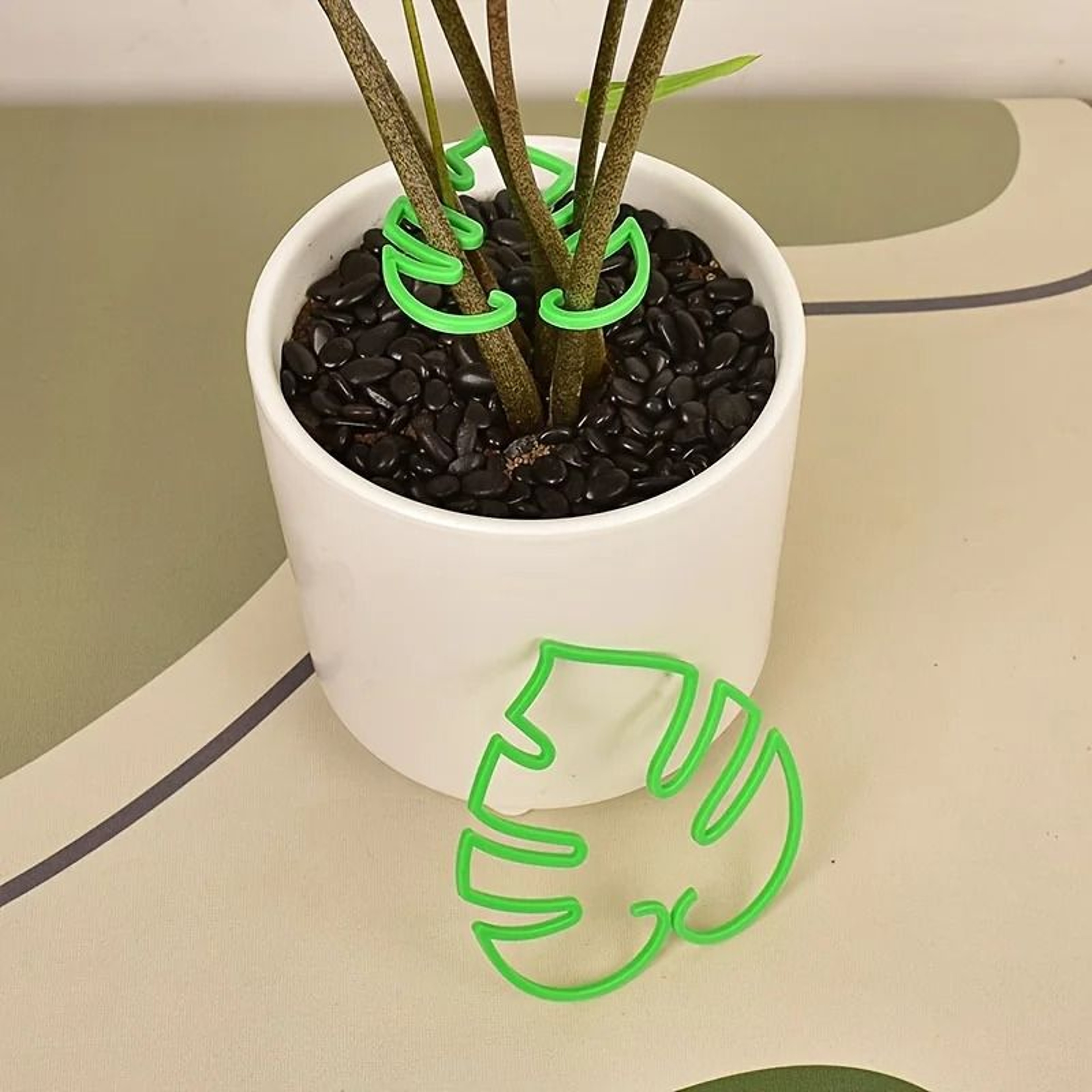 Green Turtle Back Plant Support Stakes Plastic Vertical Climbing Plant Support For Indoor And Outdo 5