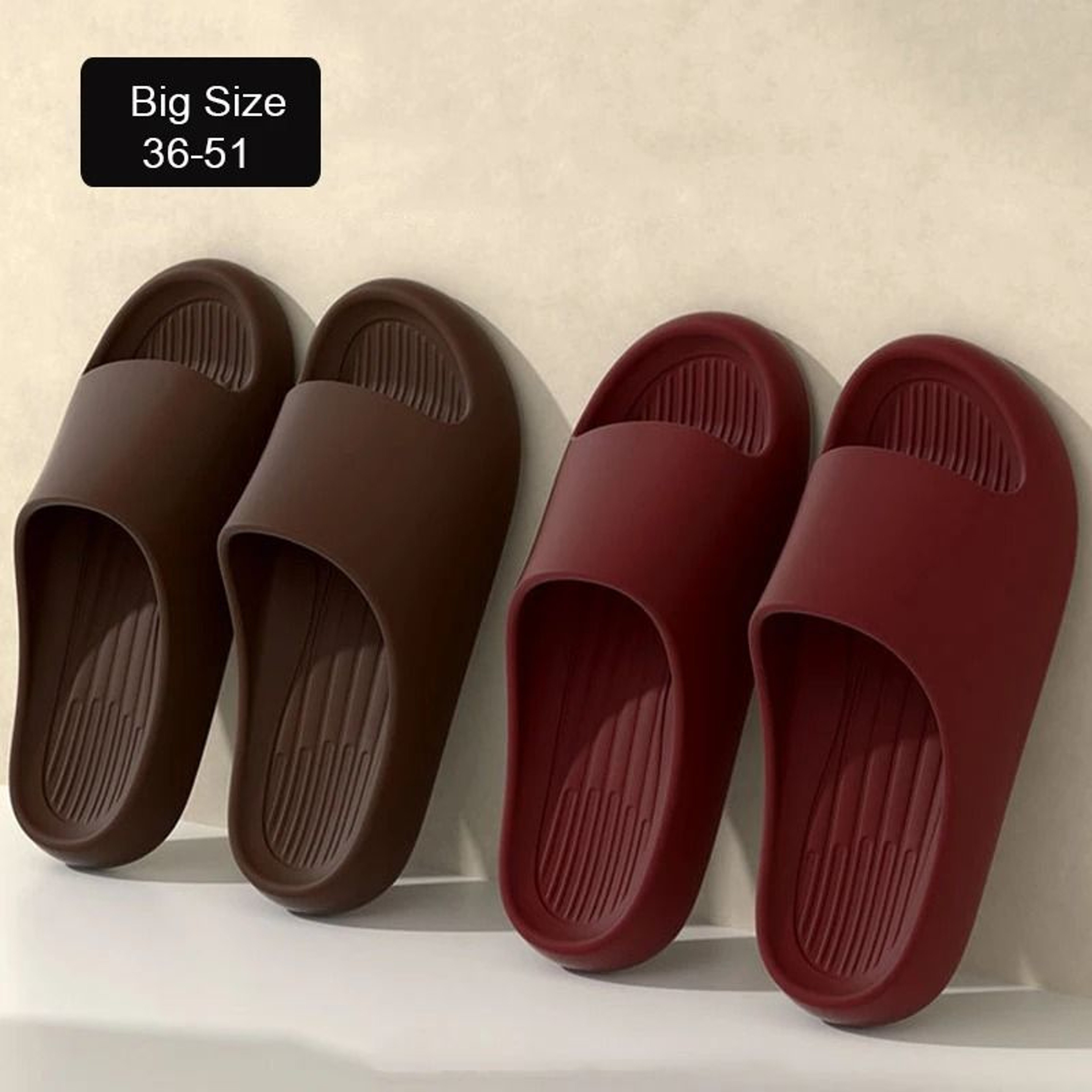 Lightweight EVA Summer Slippers For Men And Women Open Toe Beach Slides Big Size Fit 7