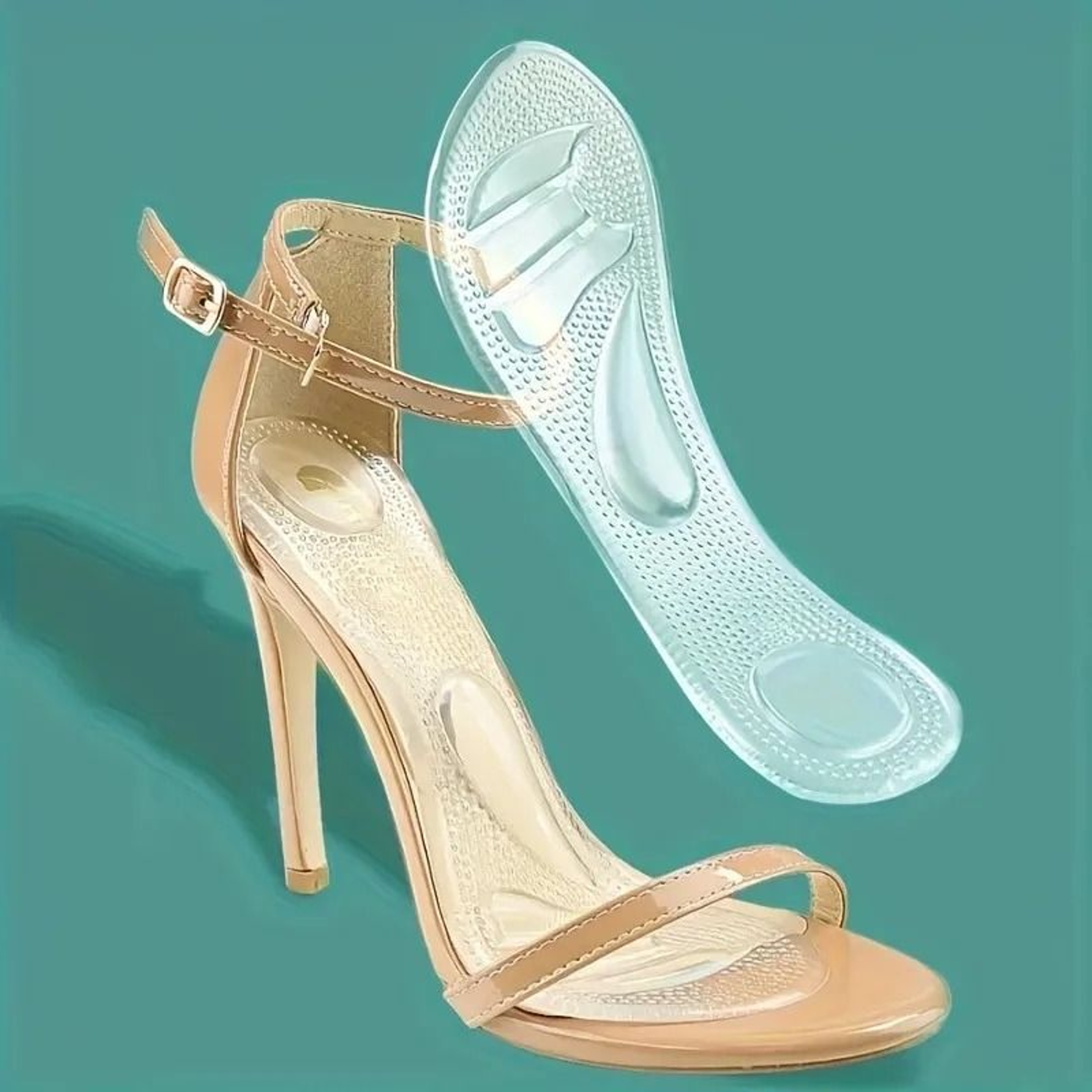 Silicone Anti Slip Shoe Inserts Cushion Pads For High Heels And Sandals 7
