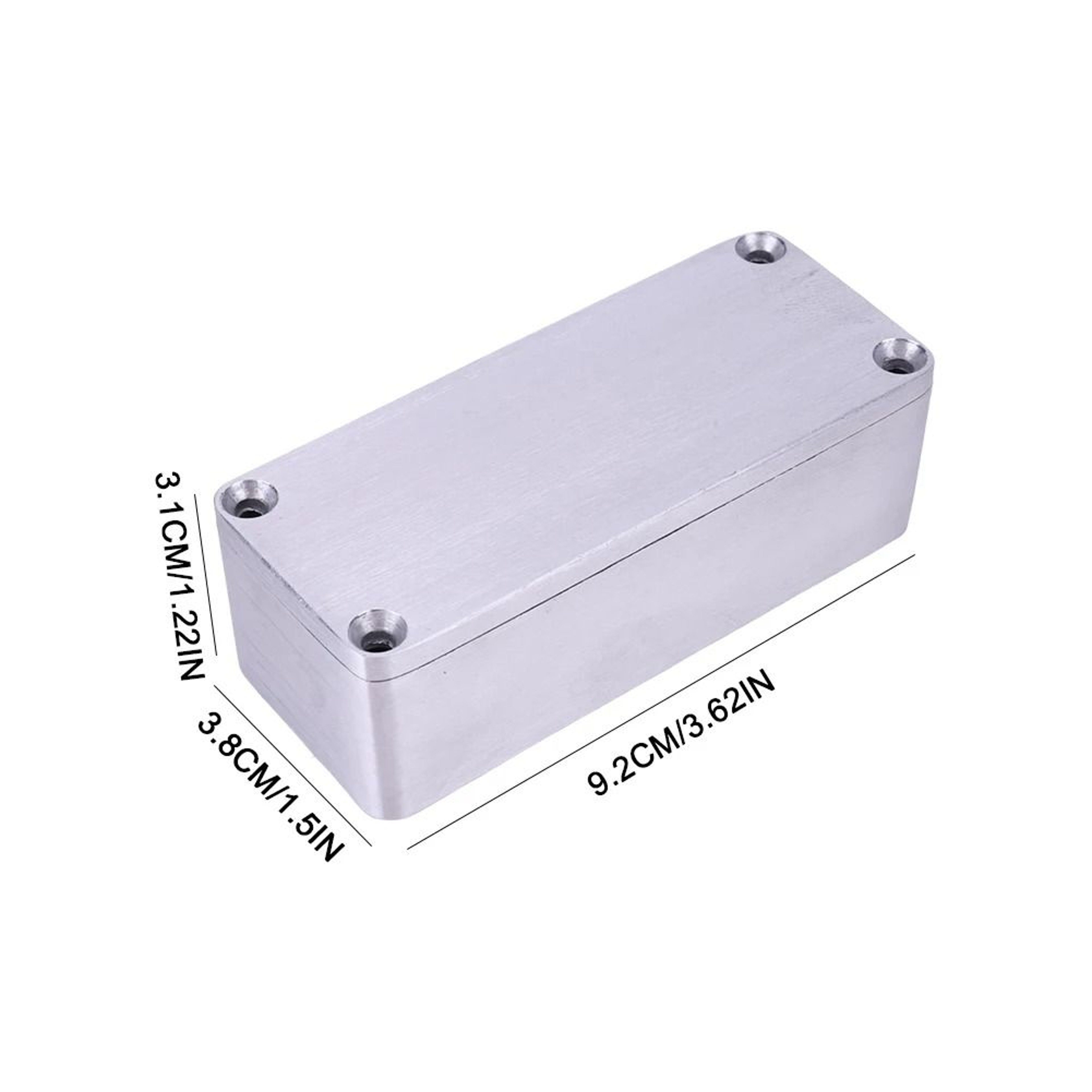 1590A Aluminum Guitar Pedal Enclosure Stomp Box Housing With Screws 2