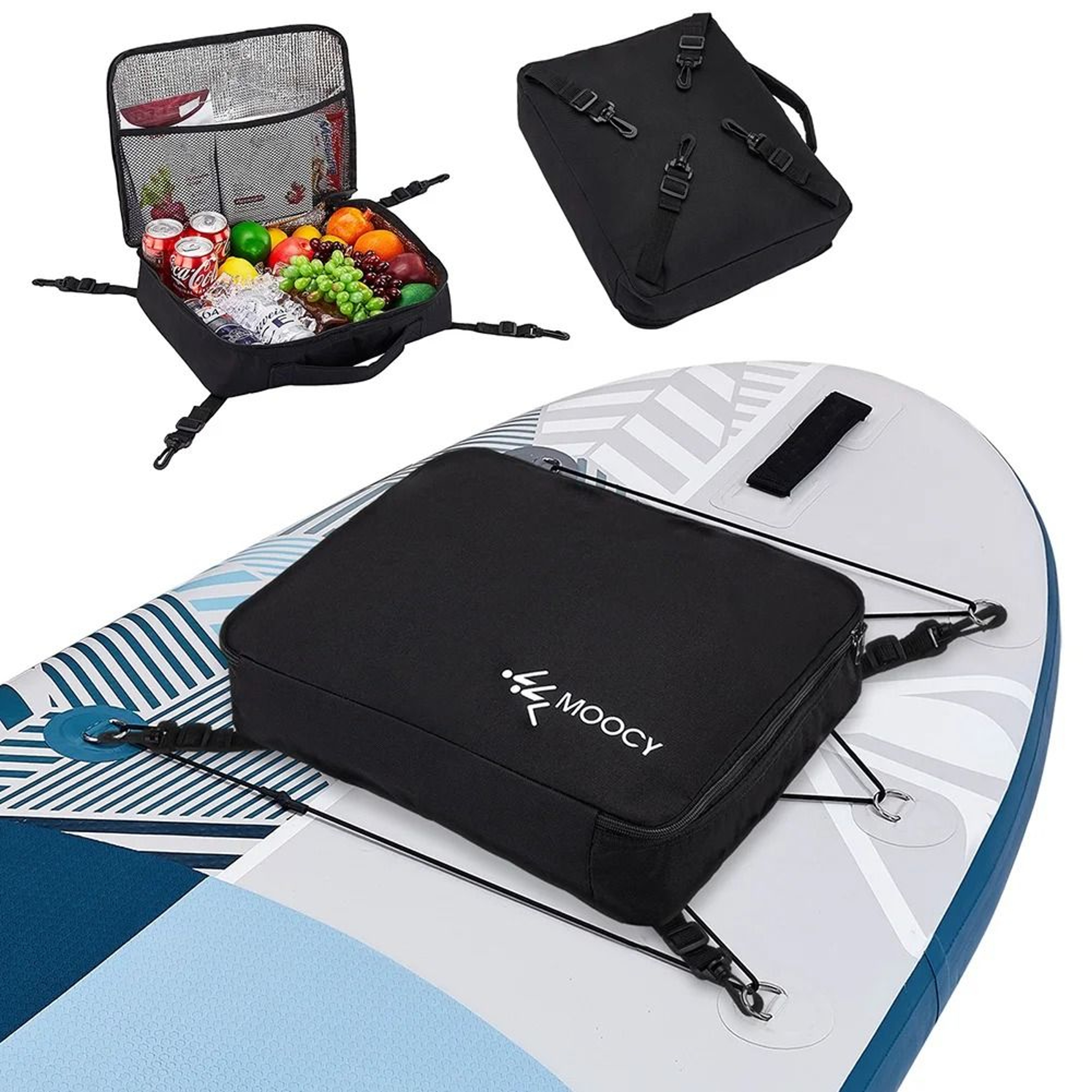Waterproof Paddleboard Storage Bag SUP Deck Cooler Bag For Kayak And Camping 6