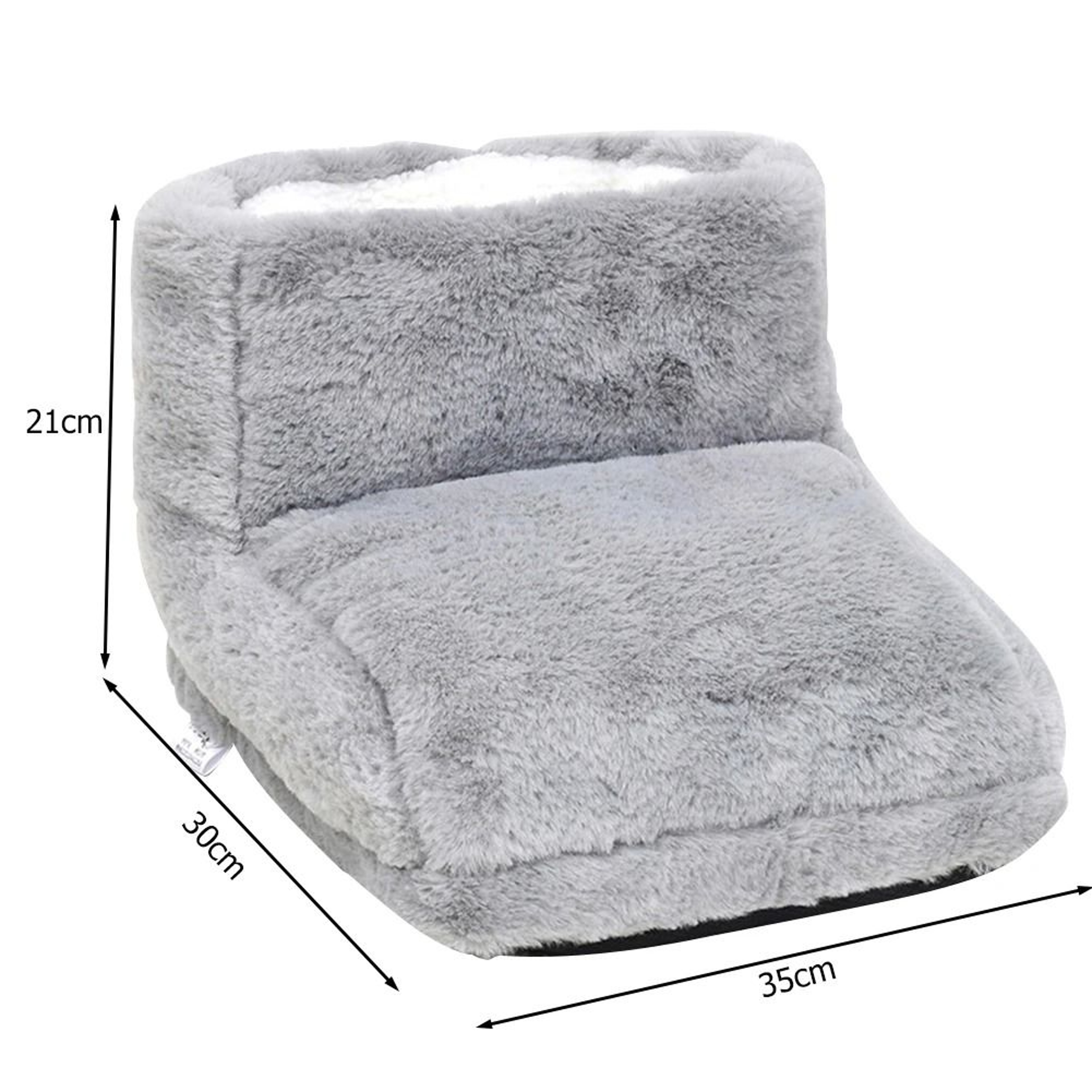 USB Electric Foot Warmer Slippers Soft Plush Heating Pad For Men And Women 3