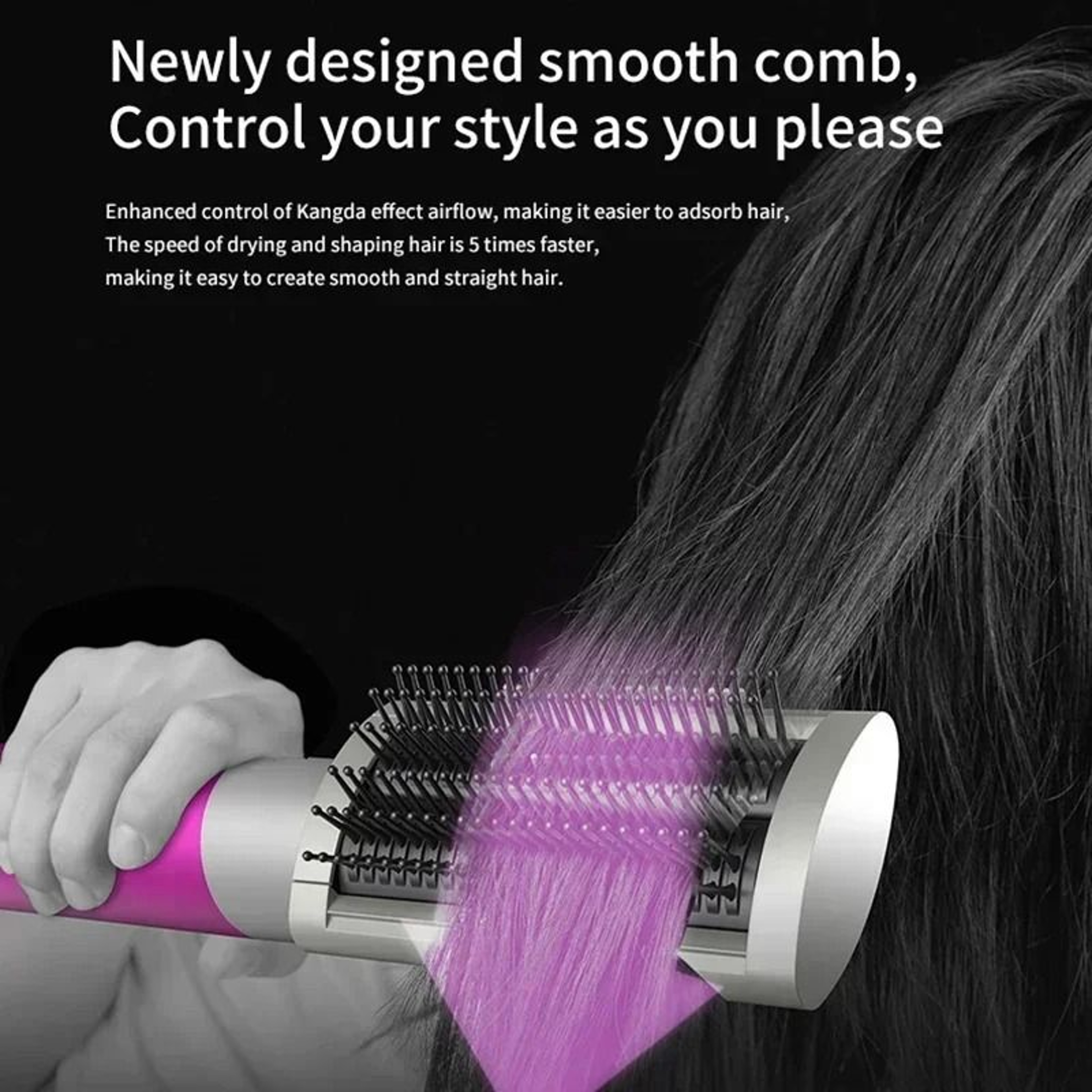 6 In 1 Multi Function Hair Dryer Styling Kit With Curling And Volumizing Attachments 11