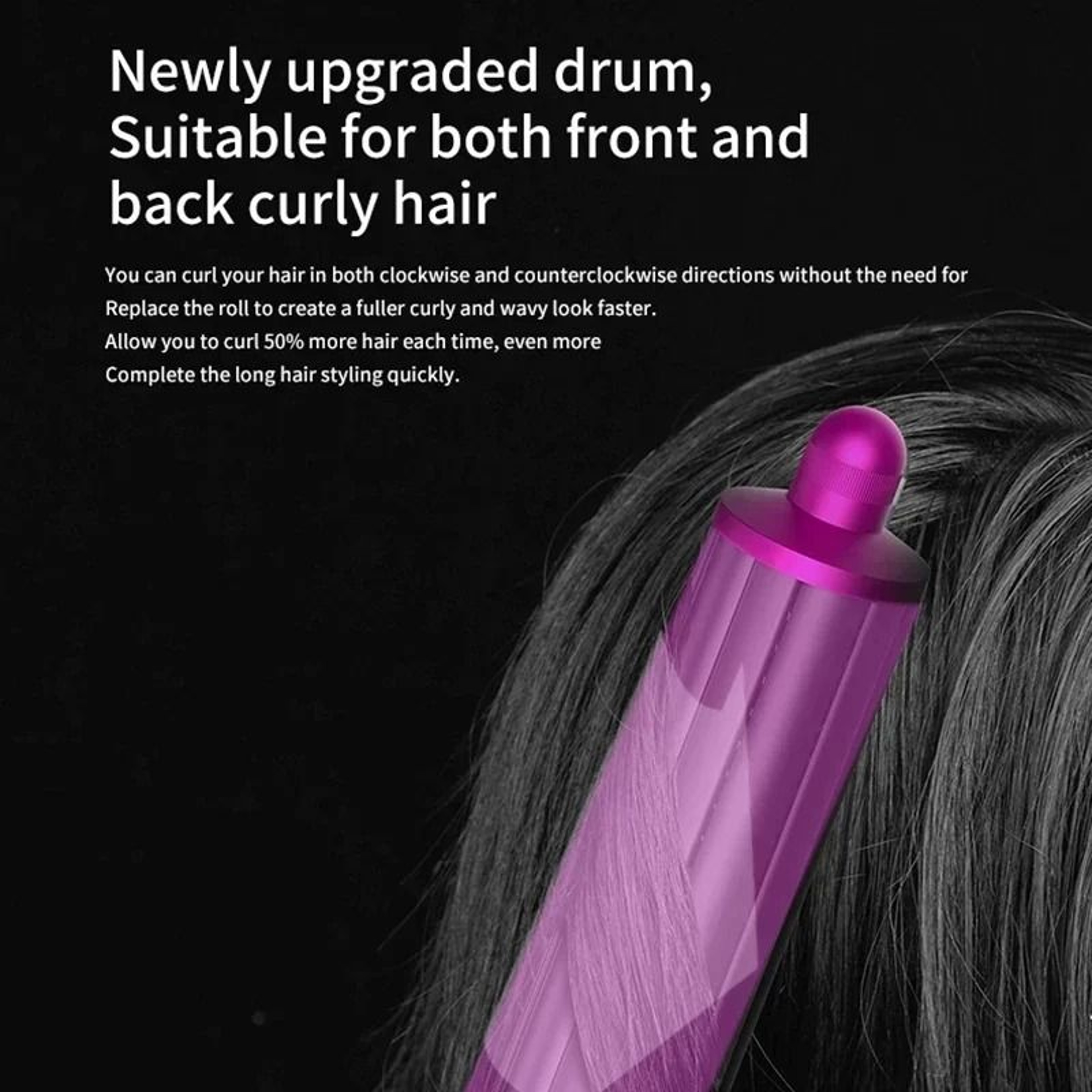 6 In 1 Multi Function Hair Dryer Styling Kit With Curling And Volumizing Attachments 13