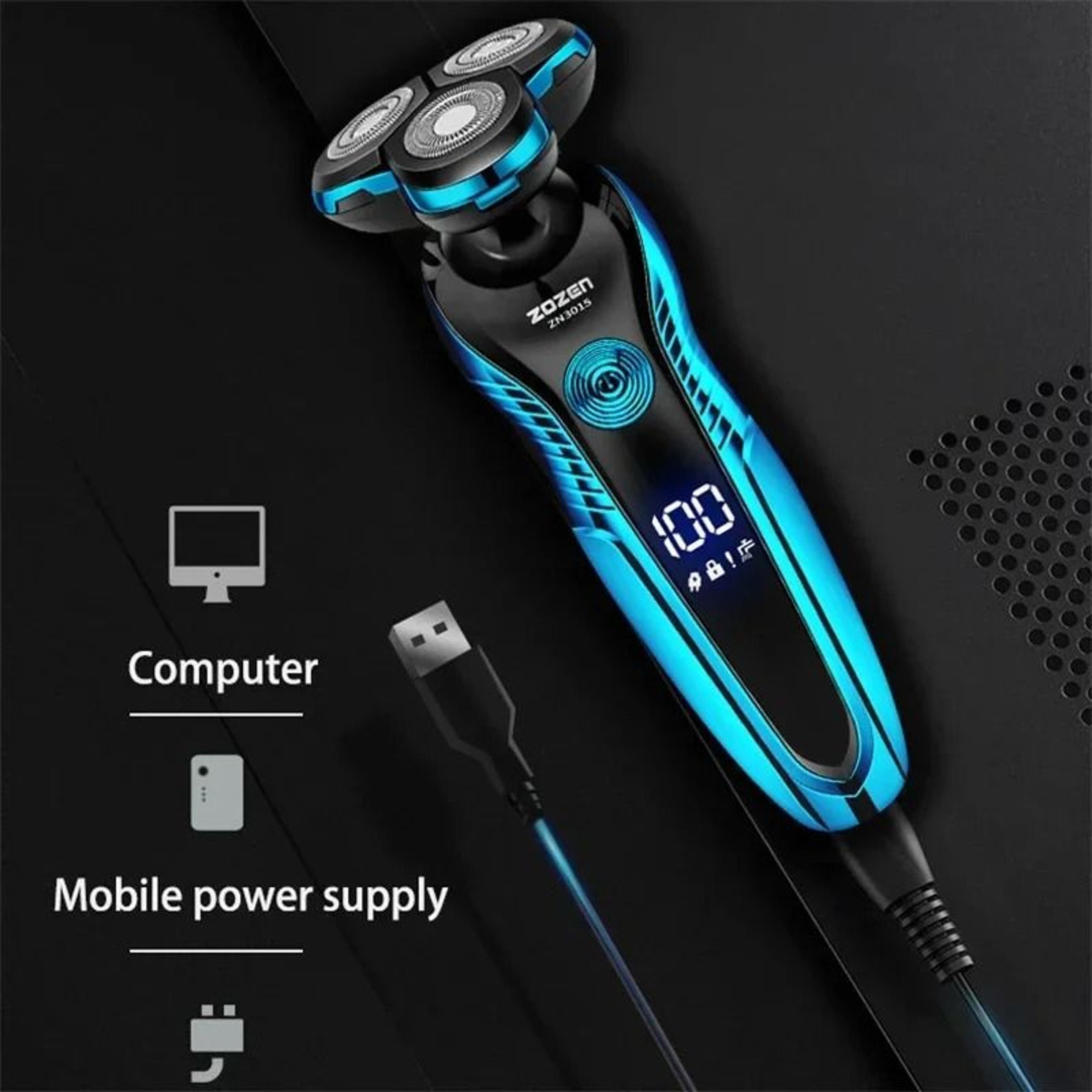 Rechargeable Electric Shaver For Men Wet Dry Beard Trimmer And Hair Clipper 2