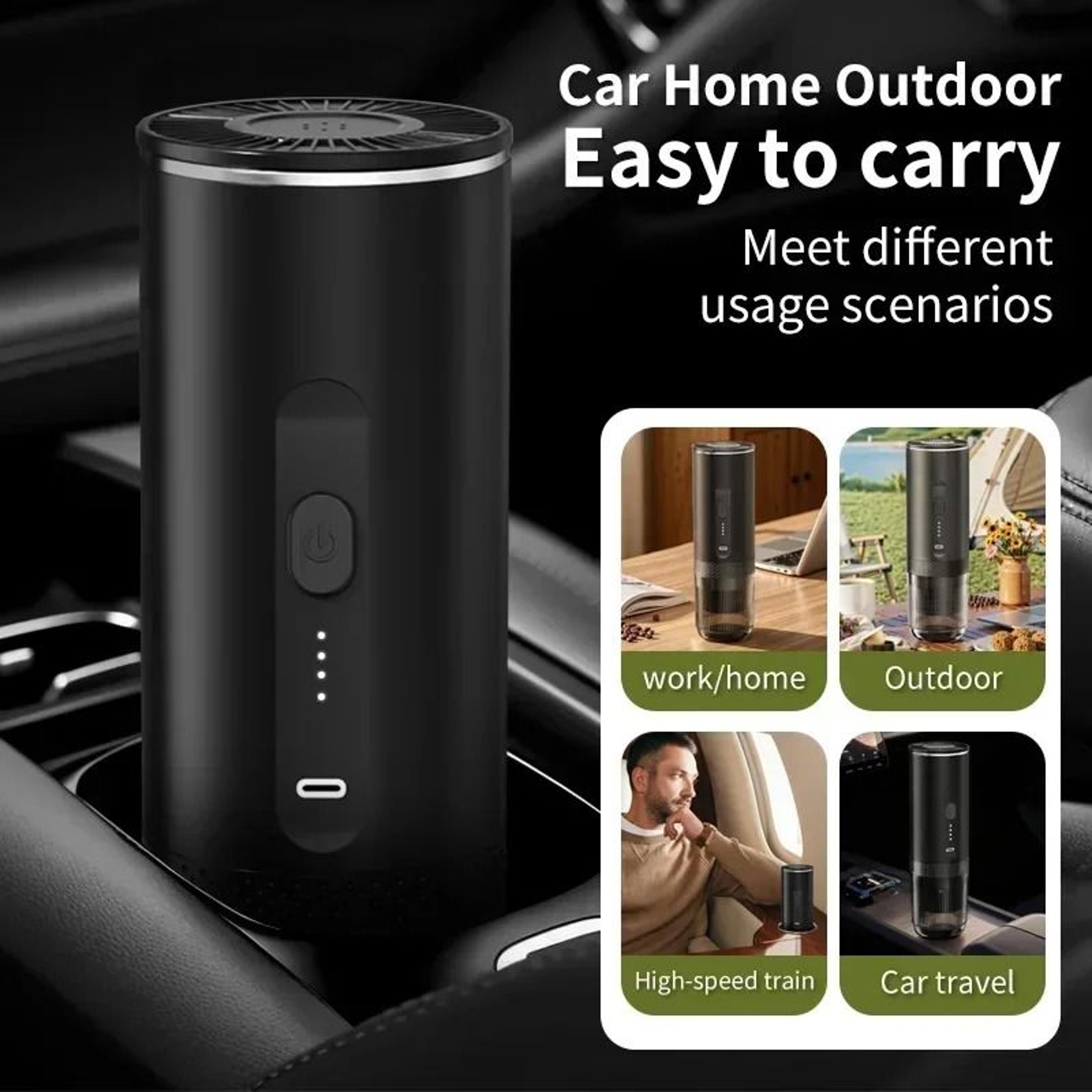 TINSOL 3 In 1 Wireless Portable Espresso Machine Travel Coffee Maker 6